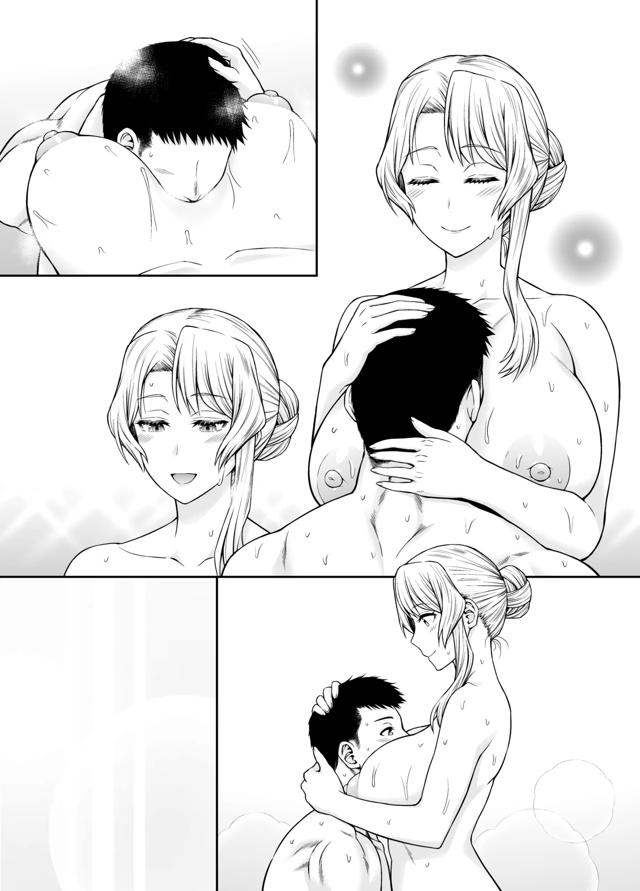 Houston-san to Kozukuri o Ippai Ganbaru Ohanashi. page 79 featuring teitoku kantai collection parody - sweating big breasts hentai manga - read online free