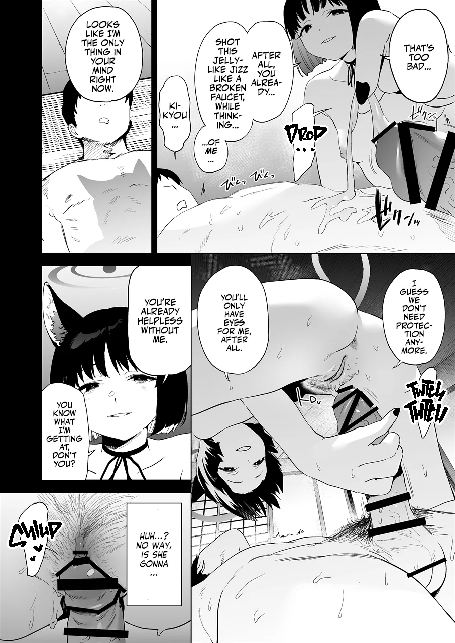 Kikyou no Numarase Shasei Kanrijutsu | Kikyou's WILD Sperm Technique page 21 featuring sensei blue archive parody - femdom bondage hentai manga - read online free