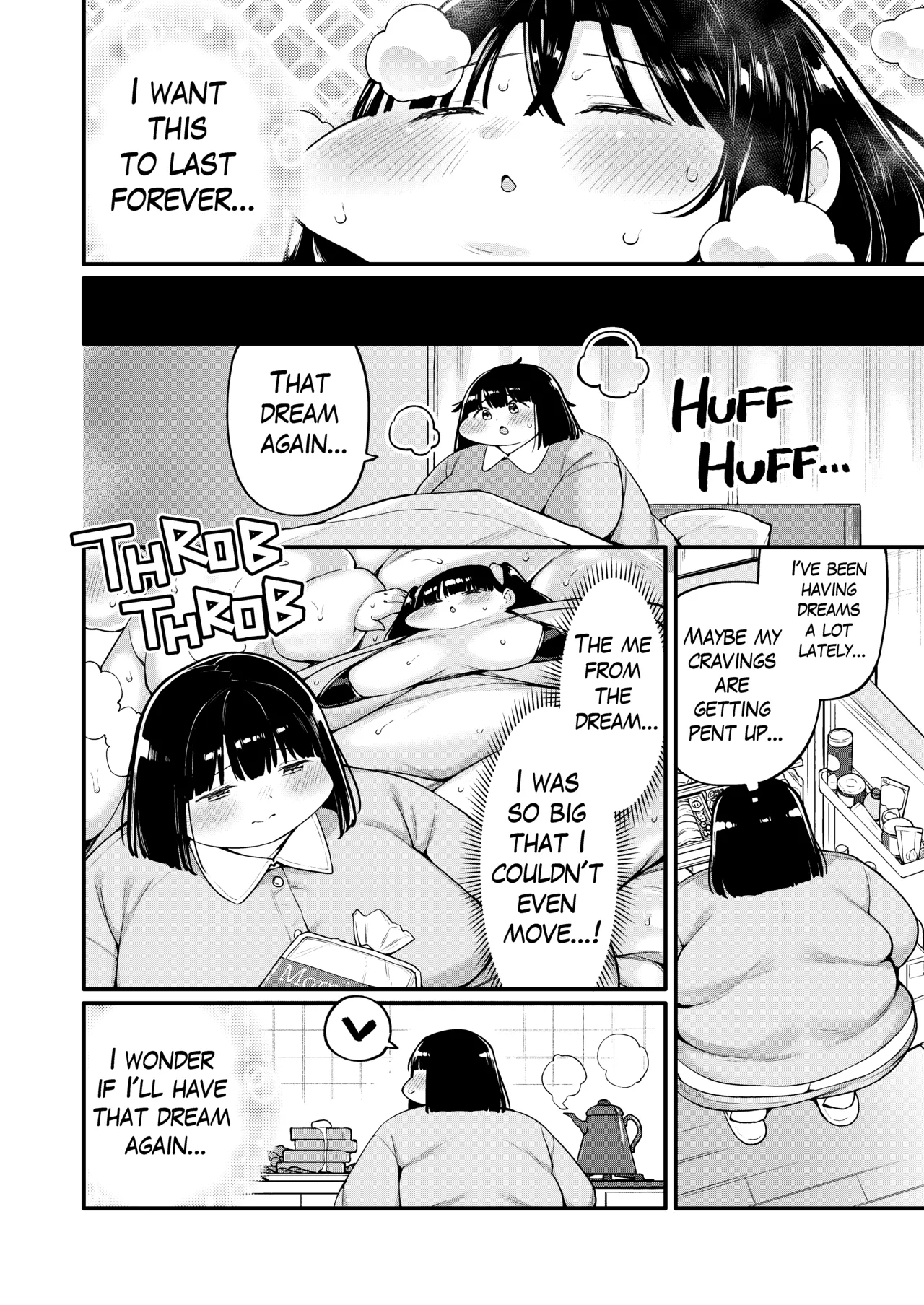 Ayano's Weight Gain Diary: Dream! page 16 original parody - bbw weight gain hentai manga - read online free