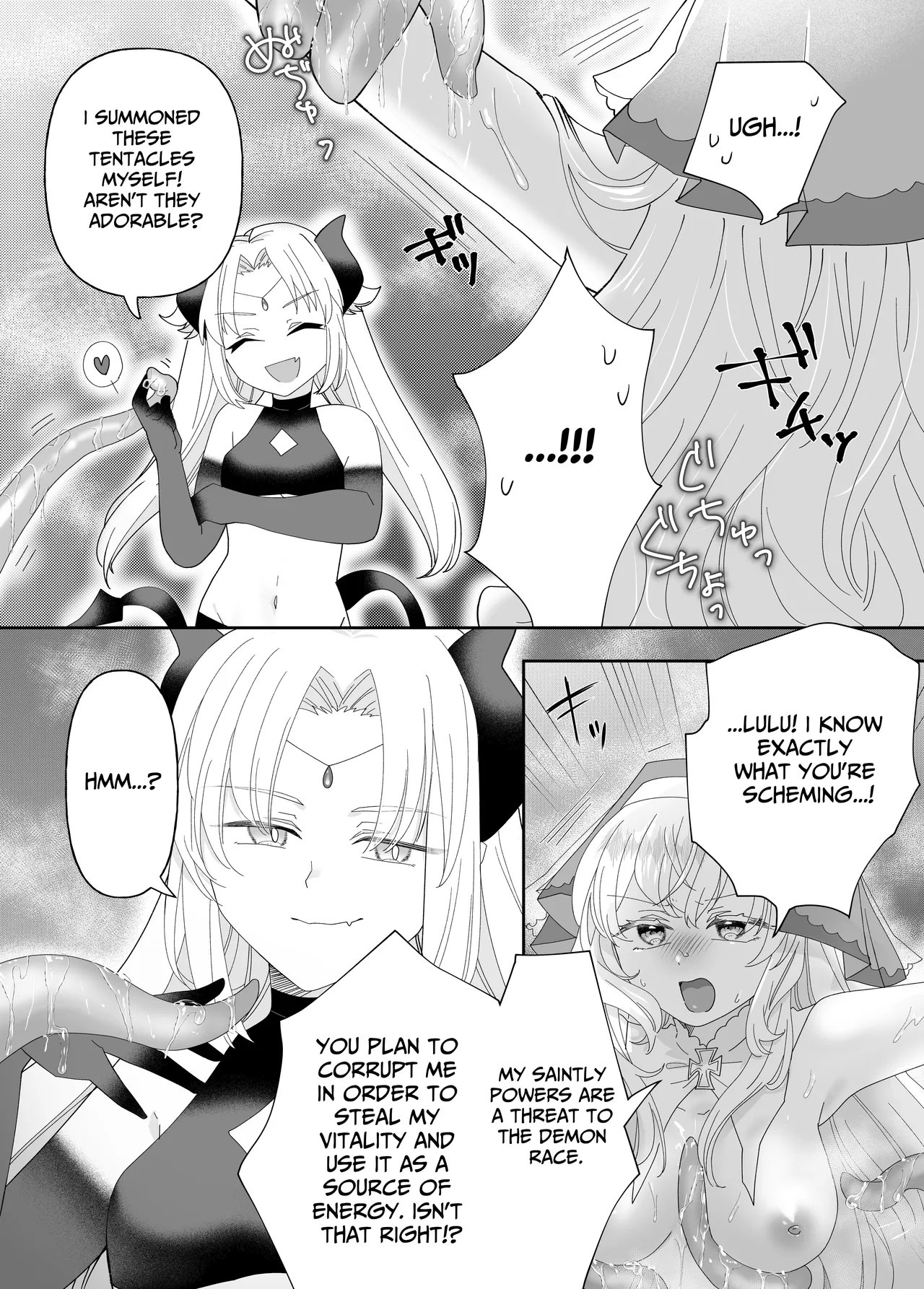 Tensei Cheat Seijo wa Les Inma ni Otosareru | Reincarnated Cheat Saintess Falls To A Lesbian Succubus page 15 original parody - squirting futanari hentai manga - read online free