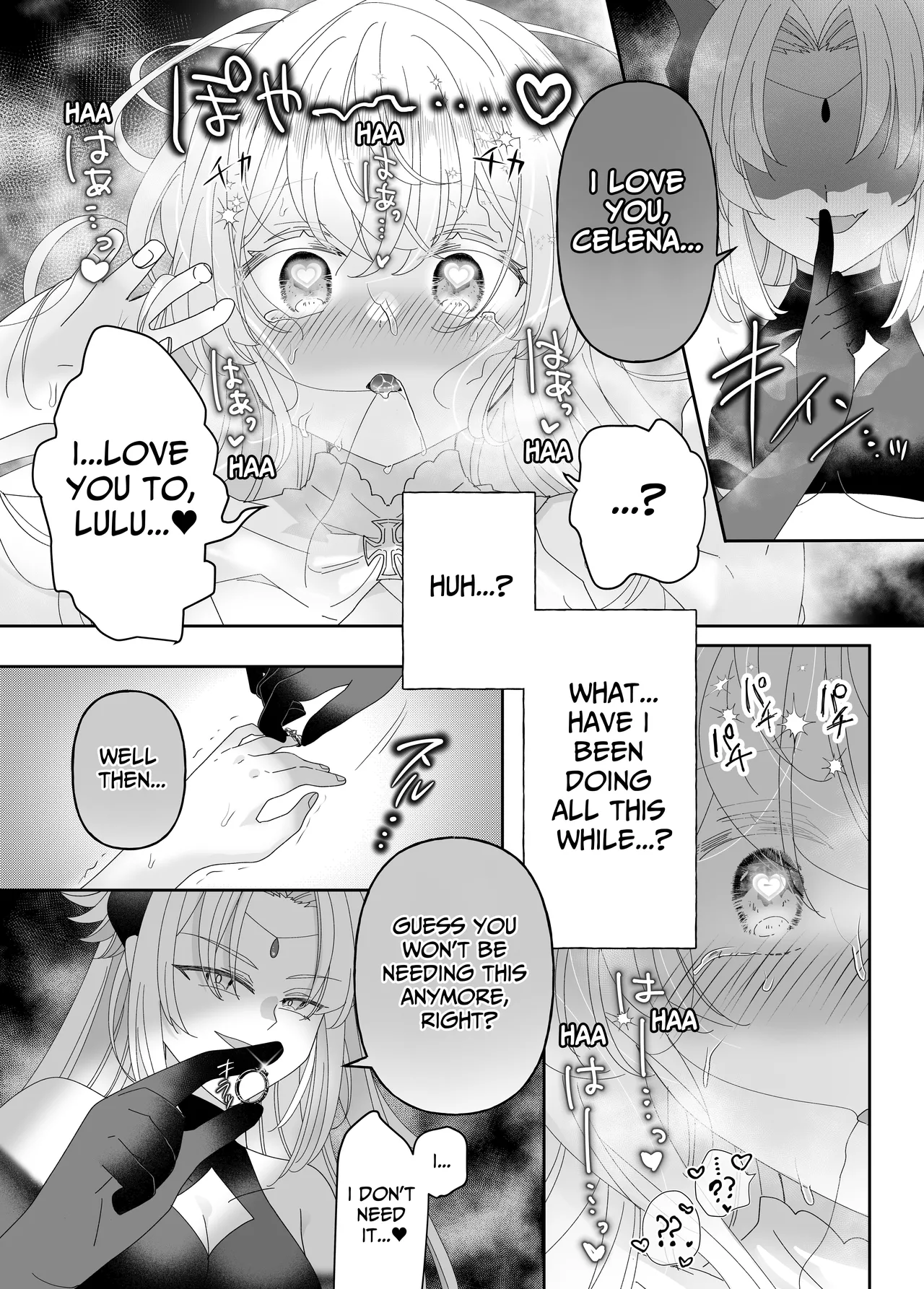 Tensei Cheat Seijo wa Les Inma ni Otosareru | Reincarnated Cheat Saintess Falls To A Lesbian Succubus page 49 original parody - nakadashi gloves hentai manga - read online free