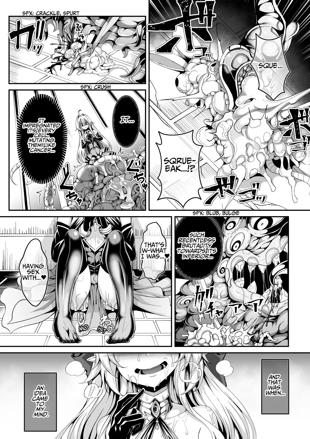 [I'm moralist (Yanagihara Mitsuki, InuSamrai, Hujinon)] Seirei Rougoku Llyeg ~Kikei Mamono to no Jii Koubi ni Tomonau Hametsu Ganbou~ | Llyeg in the Prison of Seminal Servitude ~Death Wish of Abominable and Masturbatory Sex~ [English] [grimalkin] page 11 original parody - sole female nakadashi hentai manga - read online free