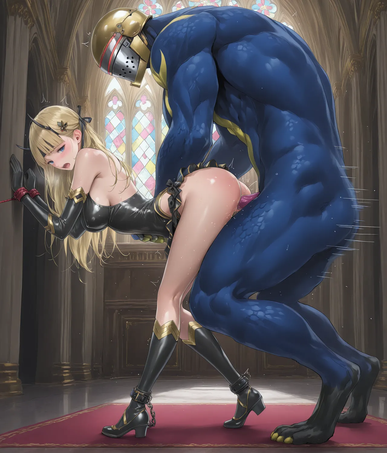 [ppkkmoon X BackyourLuck (mogO-721)] ヒロイン敗辱〜5人の敵に代わるがわる〜 EX !! 去馬塞克及補圖 (De-mosaic and add-image) Heroine Haijoku ~5-nin no Teki ni Kawarugawaru~ | Heroine Violation: Swapped Between 5 Enemies[Chinese][with 雷电将军汉化] page 197 original parody - bestiality monster hentai manga - read online free