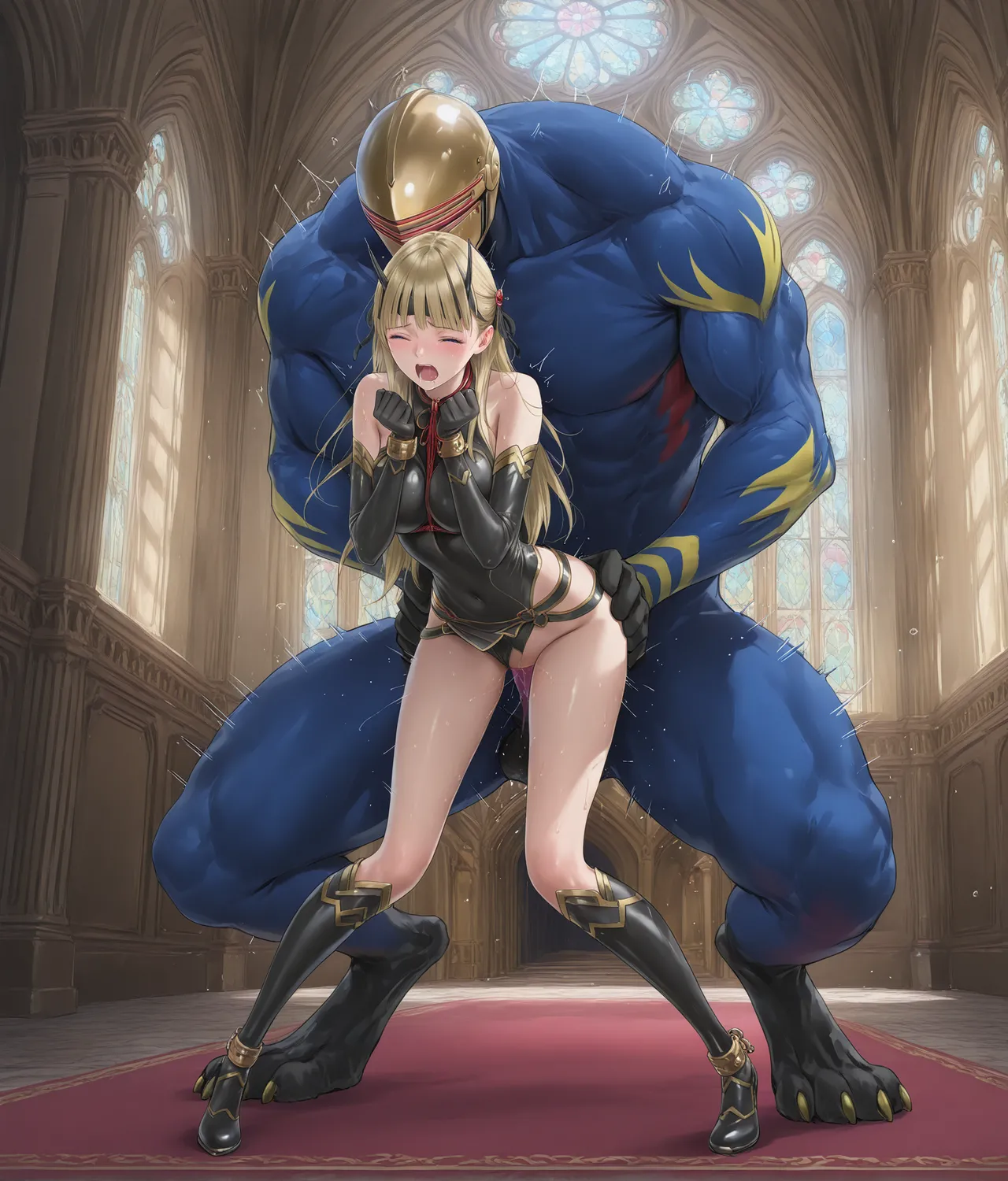 [ppkkmoon X BackyourLuck (mogO-721)] ヒロイン敗辱〜5人の敵に代わるがわる〜 EX !! 去馬塞克及補圖 (De-mosaic and add-image) Heroine Haijoku ~5-nin no Teki ni Kawarugawaru~ | Heroine Violation: Swapped Between 5 Enemies[Chinese][with 雷电将军汉化] page 256 original parody - full color monster hentai manga - read online free