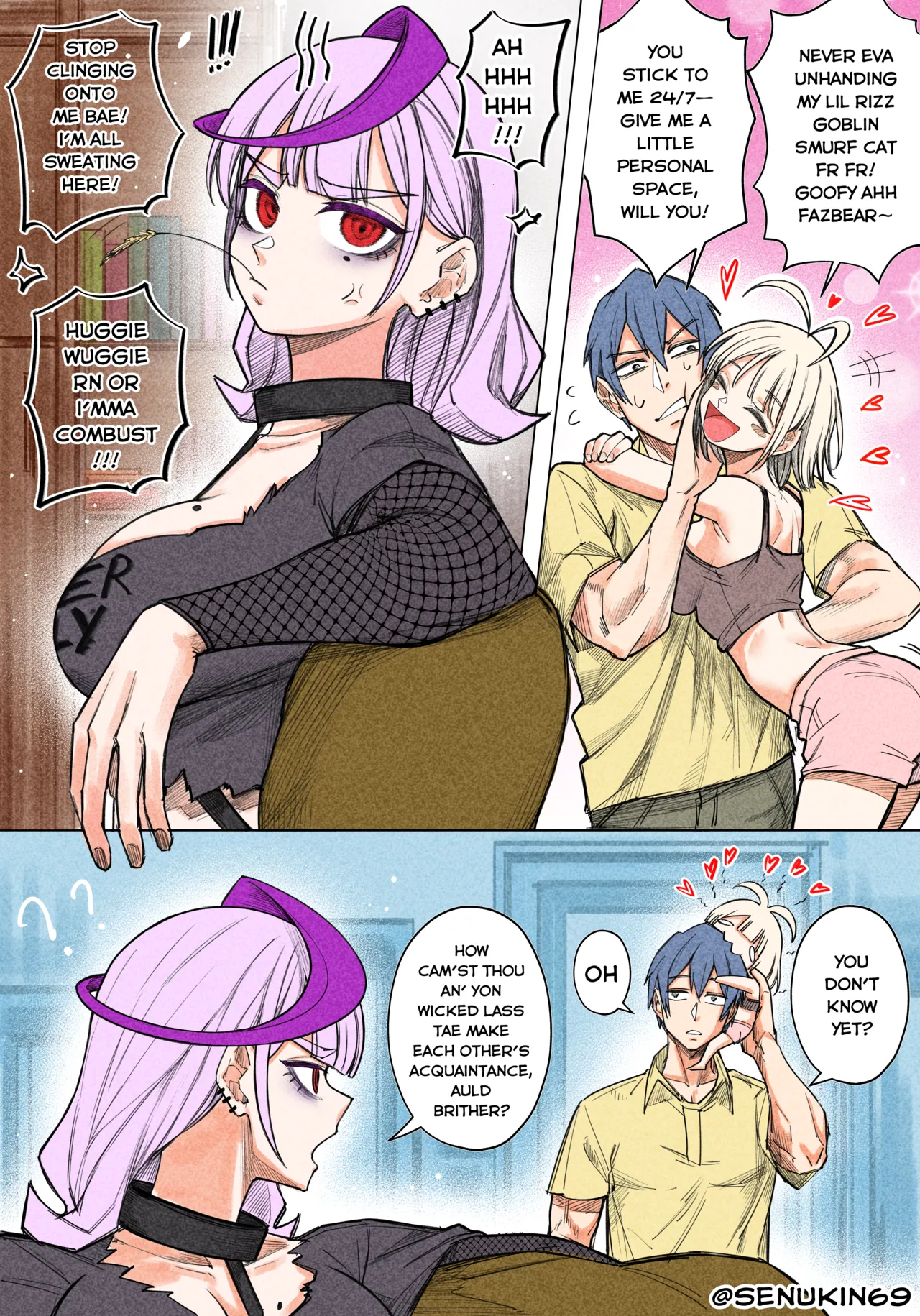 Brainrot Girlfriend page 58 original parody - sole female sole male hentai manga - read online free