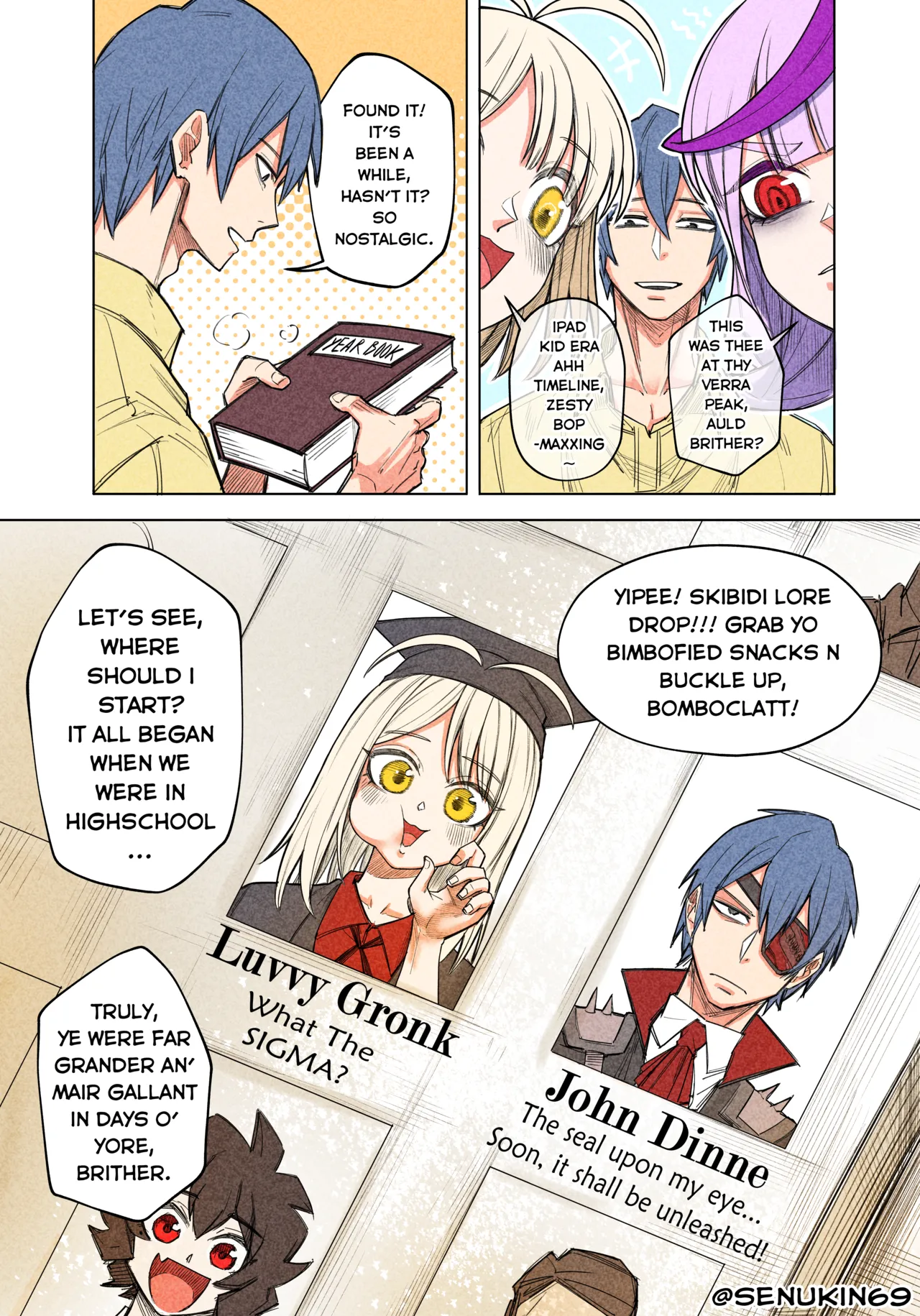 Brainrot Girlfriend page 59 original parody - sole female sole male hentai manga - read online free