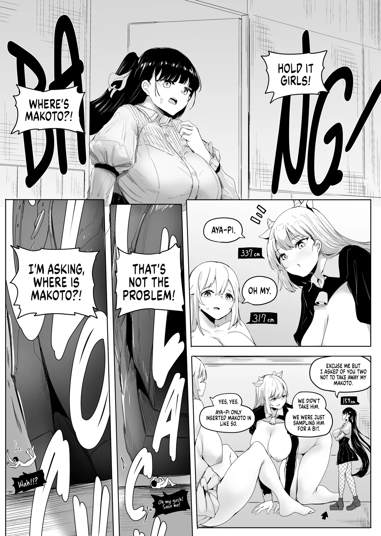 Omise no Ko ga Minna Ookikute Ai ga Omoi | All the girls in the store are big and yandere page 51 original parody - sole male big breasts hentai manga - read online free