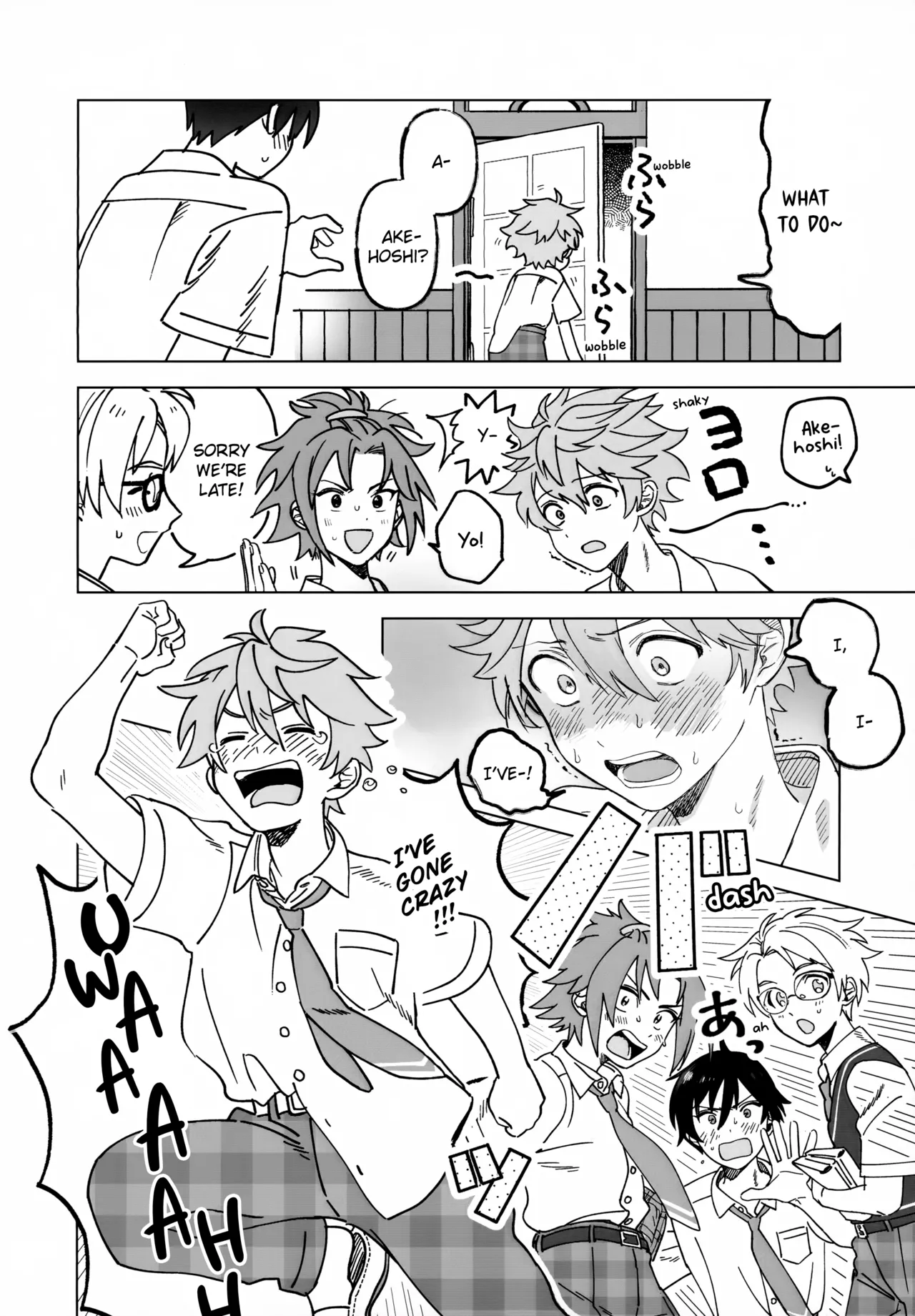 (Oretachi no X Day!!!!) [Montana (Masago)] 2-A, Houkago | 2-A, After School (Ensemble Stars!) [English] page 33 featuring subaru akehoshi ensemble stars parody - schoolboy uniform full censorship hentai manga - read online free