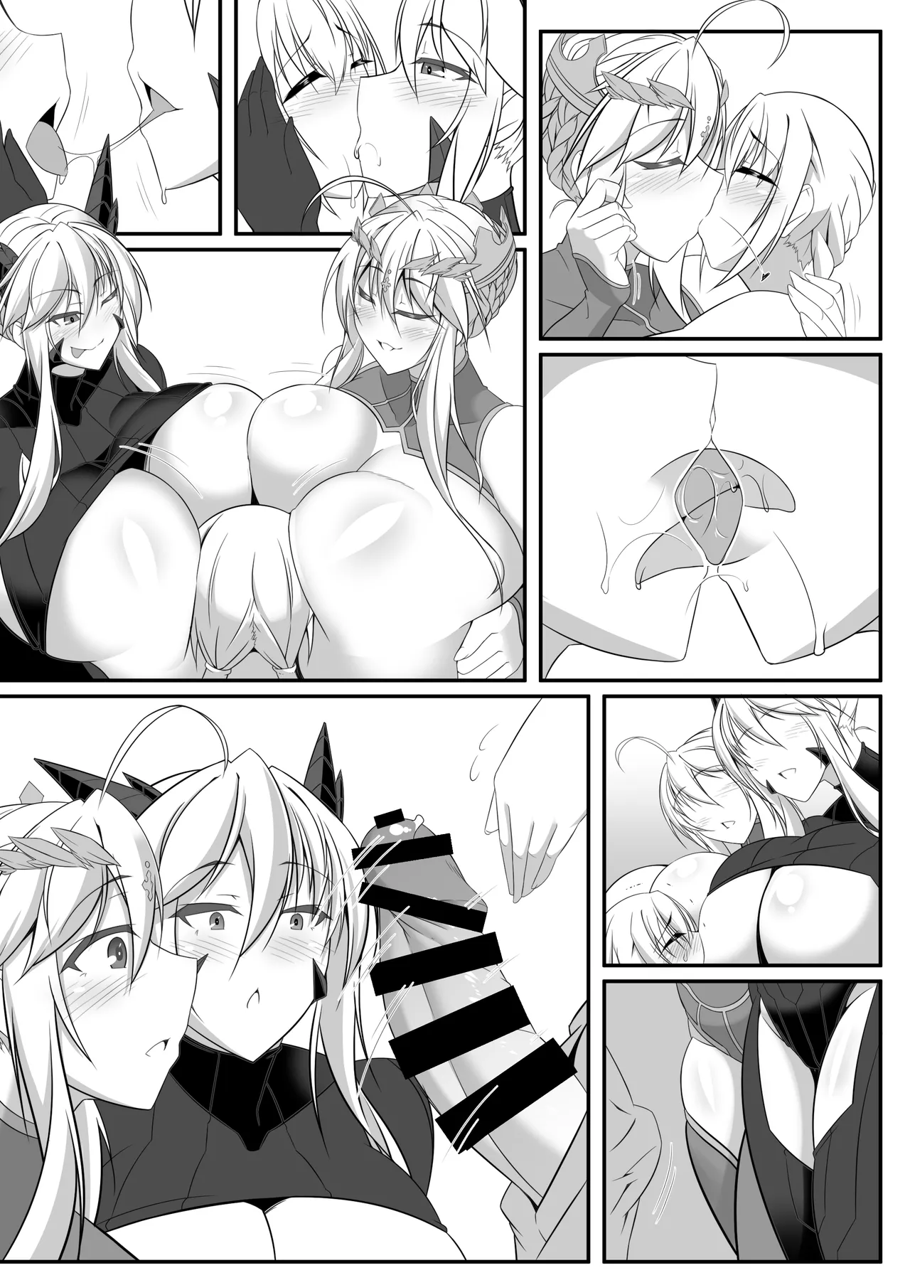 [IRON FIN (Tethubire)] Yari (Sou) Ou to Hitomi Au (Fate/Grand Order) [Chinese] [黑锅汉化组] [Digital] page 38 featuring artoria pendragon fate grand order parody - nakadashi paizuri hentai manga - read online free