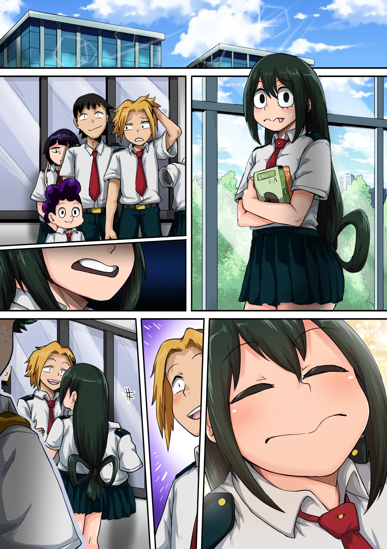 僕のハーレムアカデミア6話：梅雨編フルver. page 147 featuring tsuyu asui my hero academia parody - swimsuit group hentai manga - read online free