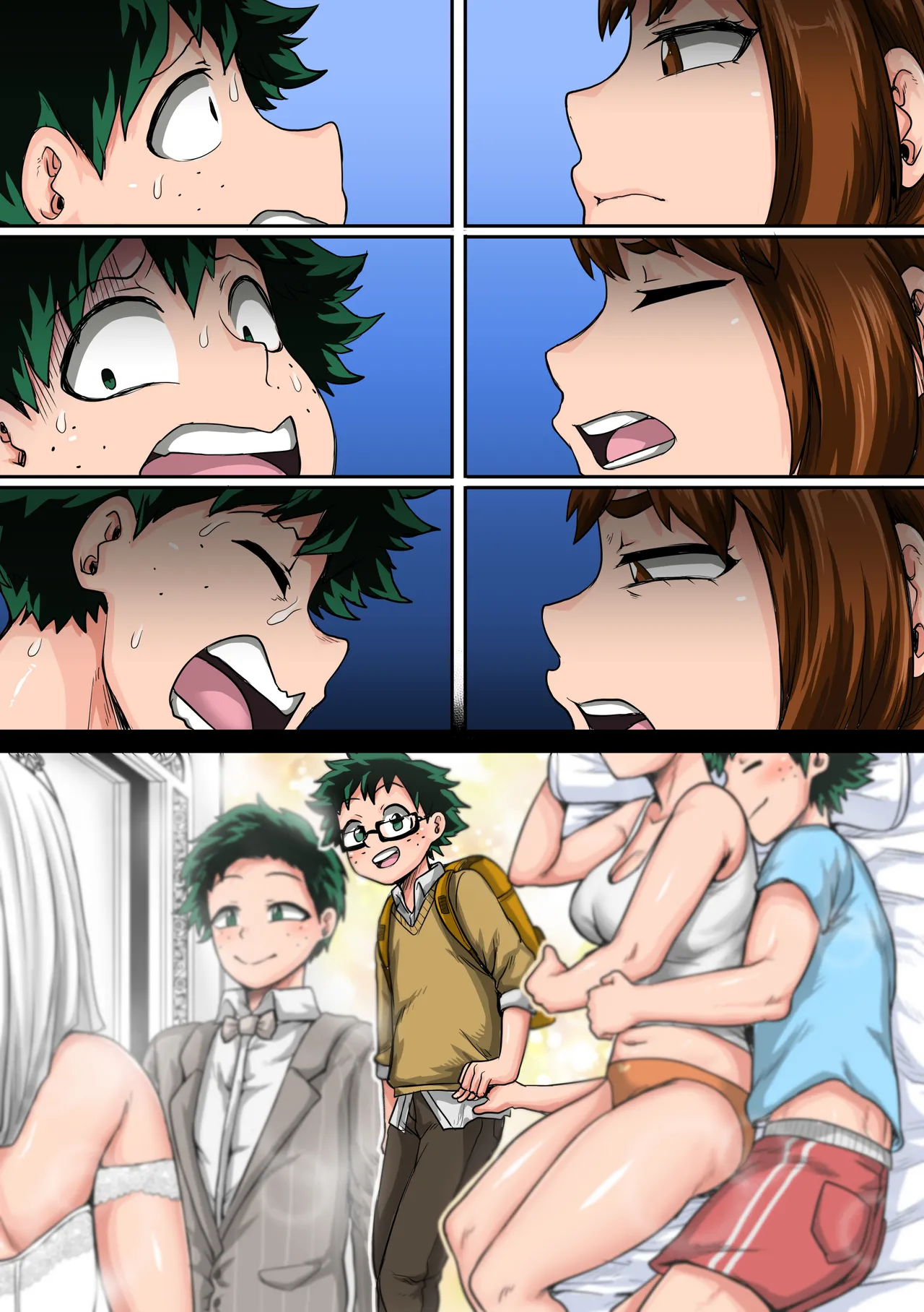 僕のハーレムアカデミア6話：梅雨編フルver. page 158 featuring tsuyu asui my hero academia parody - sole male full color hentai manga - read online free