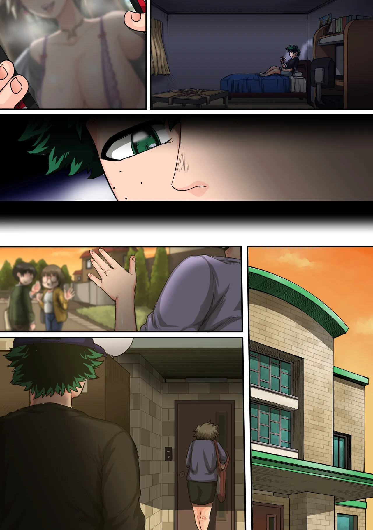 僕のハーレムアカデミア6話：梅雨編フルver. page 161 featuring tsuyu asui my hero academia parody - swimsuit group hentai manga - read online free