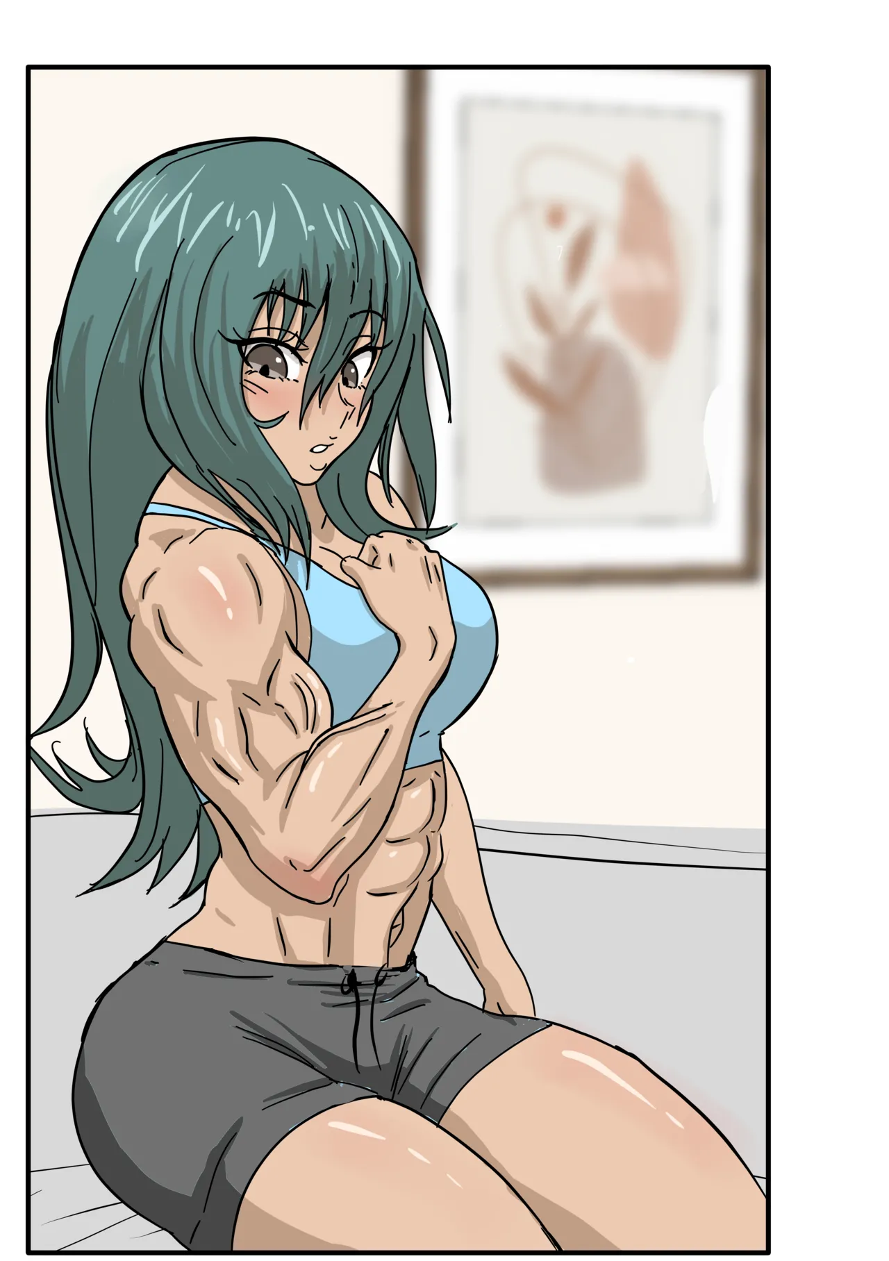 Alex and Danny's Weight Training Mishap! FINAL page 13 original parody - yuri kissing hentai manga - read online free