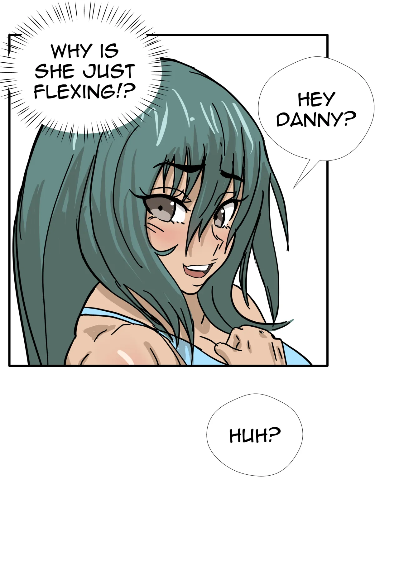 Alex and Danny's Weight Training Mishap! FINAL page 14 original parody - yuri kissing hentai manga - read online free