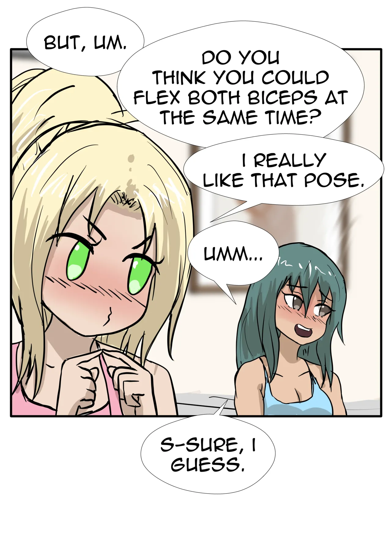 Alex and Danny's Weight Training Mishap! FINAL page 16 original parody - yuri kissing hentai manga - read online free