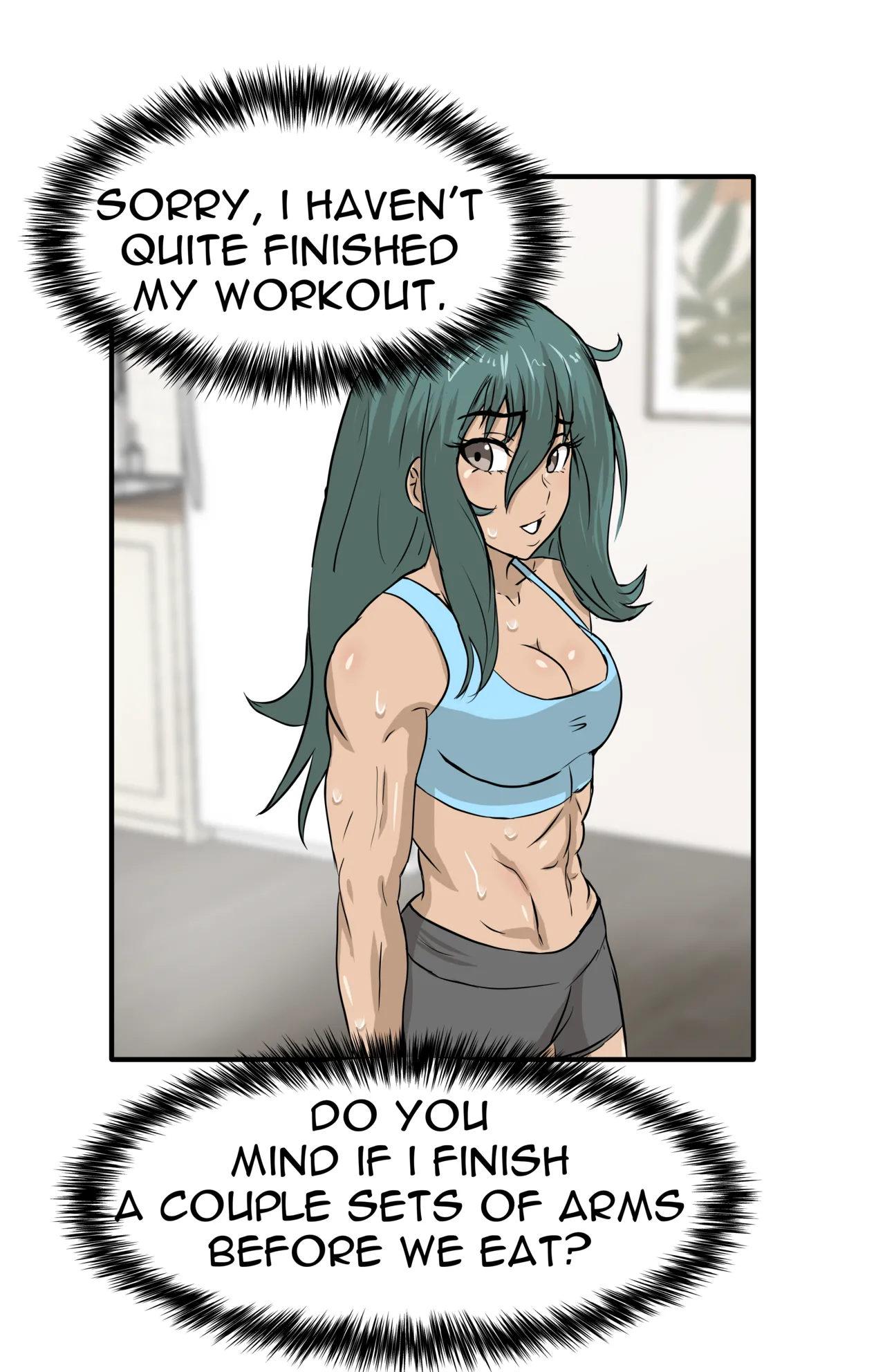 Alex and Danny's Weight Training Mishap! FINAL page 62 original parody - yuri kissing hentai manga - read online free