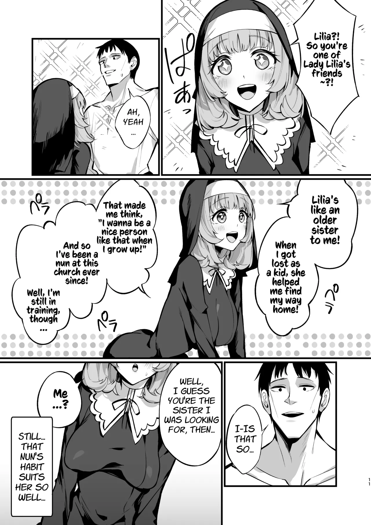[Unahouse (Unacchi)] Sister Kanzen Haiboku. ~Muchi na Sister ga honnou de Hatsujo Koubi Surumade~｜A Sister's Absolute Defeat Until an Innocent Nun Enters Heat and Indulges in Passionate Mating Sex [English] [Kusanuu] [Decensored] [Digital] page 11 original parody - sole female sole male hentai manga - read online free