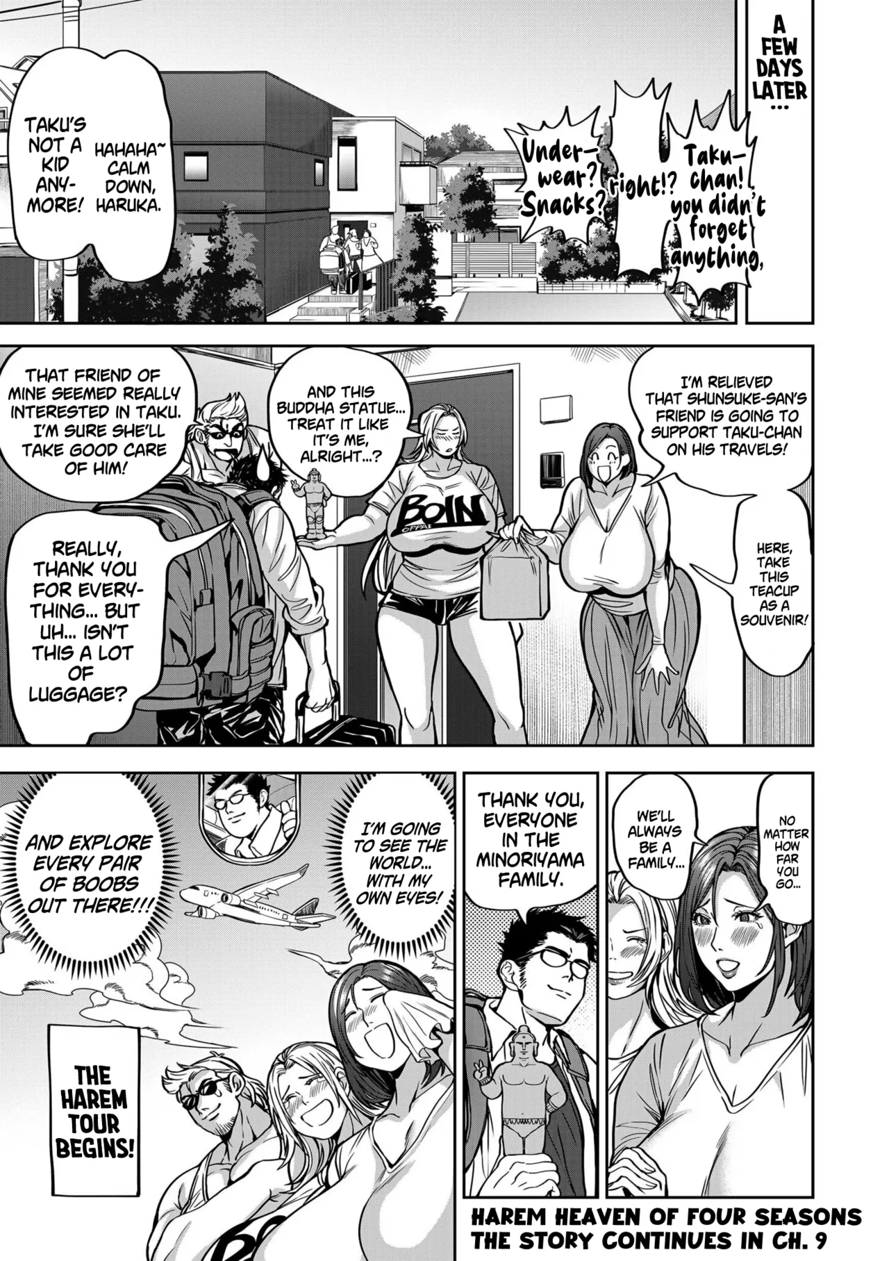 Harem Heaven of Four Seasons - Volume 1: Extras page 9 - sole male big areolae hentai manga - read online free