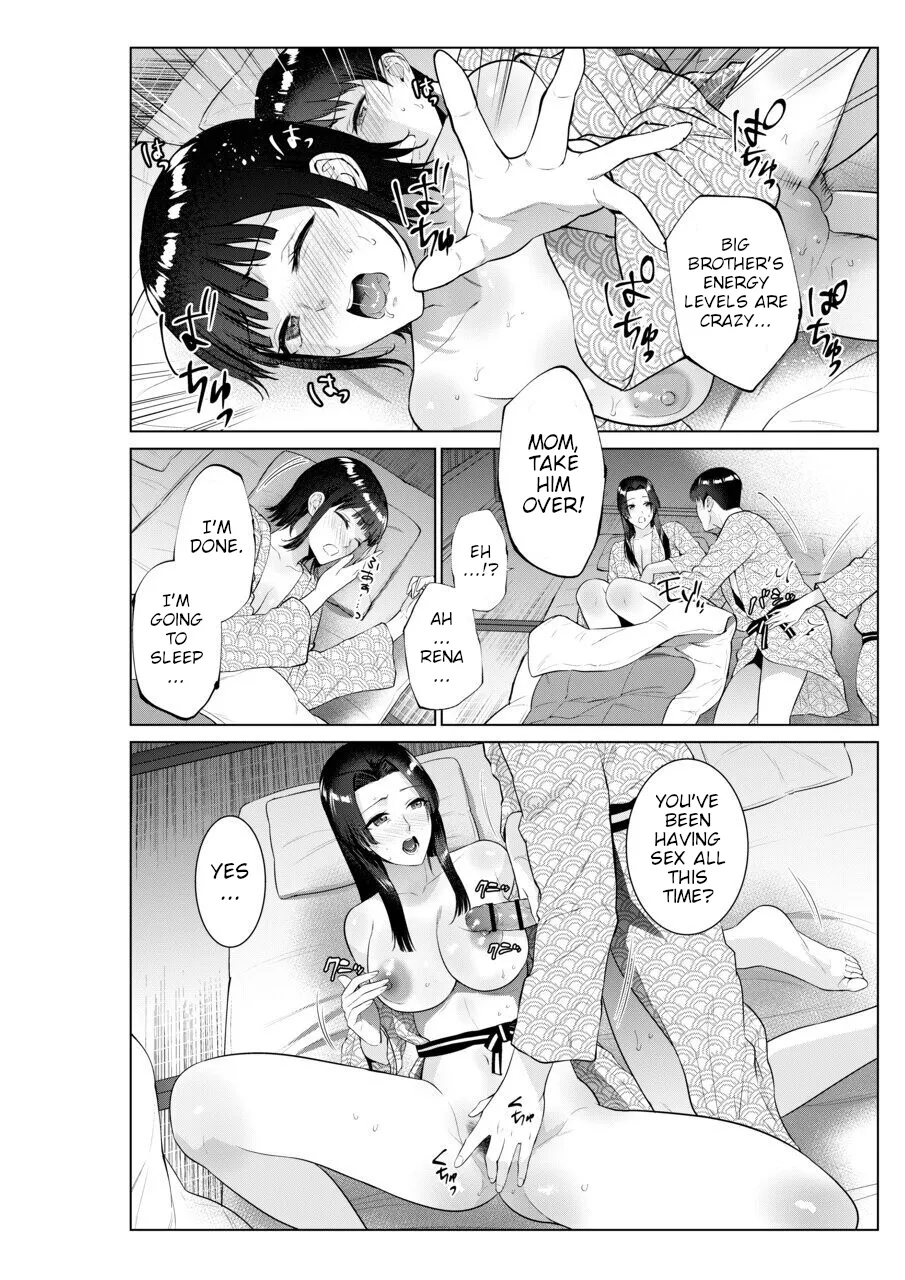 Ryokan de Oyakodon | Sex with Mother and Sister at a Ryokan page 41 original parody - handjob milf hentai manga - read online free