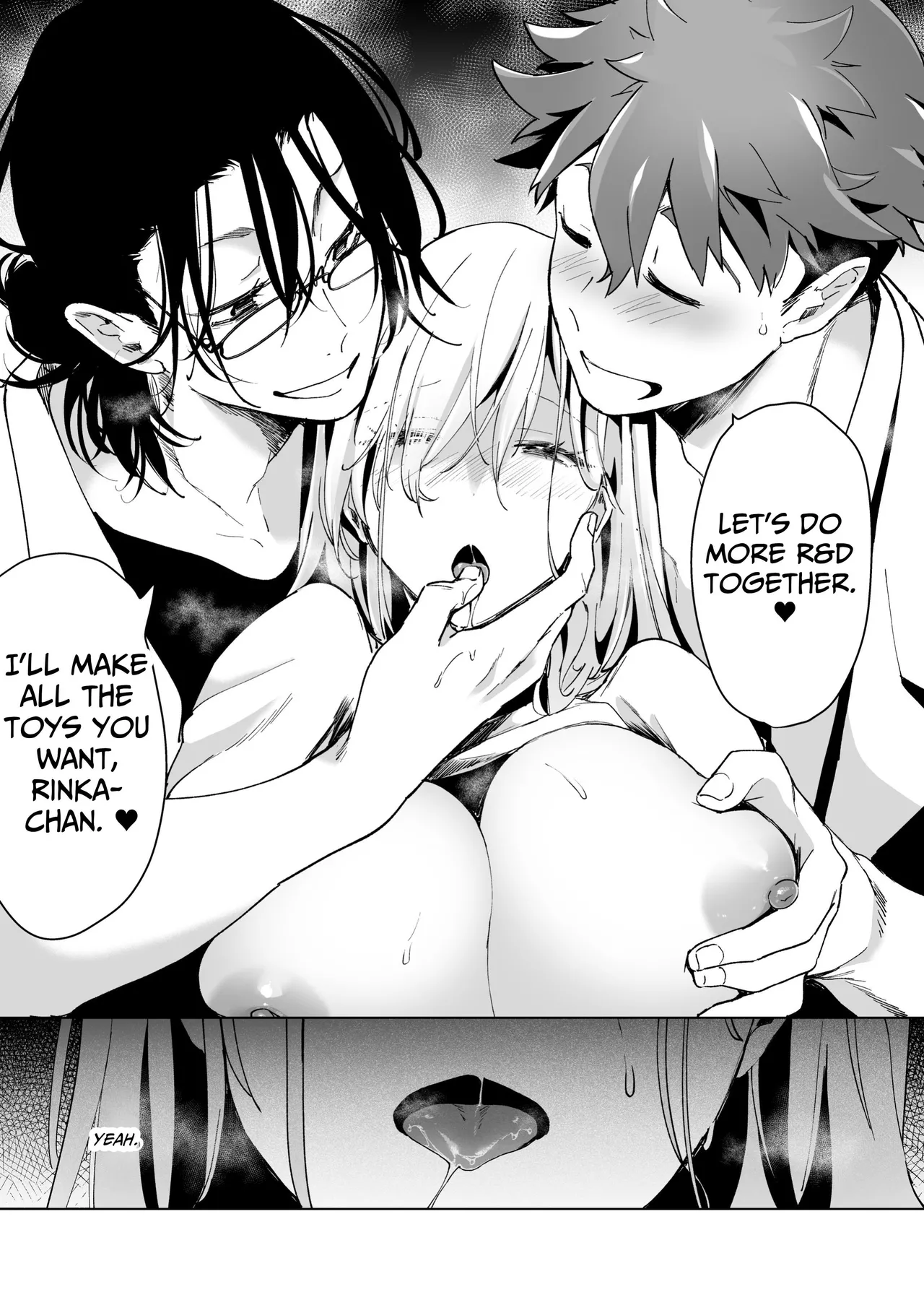[Face Look Ponpon (Mogiri Ochigi)] Ai Gangu no Onna ~Tokumei Kaihatsu-bu no Otoko Futari ni Gangu ni Sarete Rinri ga Houkai~ | Turned into a Sex Toy?! Goodbye Morals!! Product Testing for the Secret R&D Department [English] [Kabedon] page 101 original parody - sole female rough translation hentai manga - read online free
