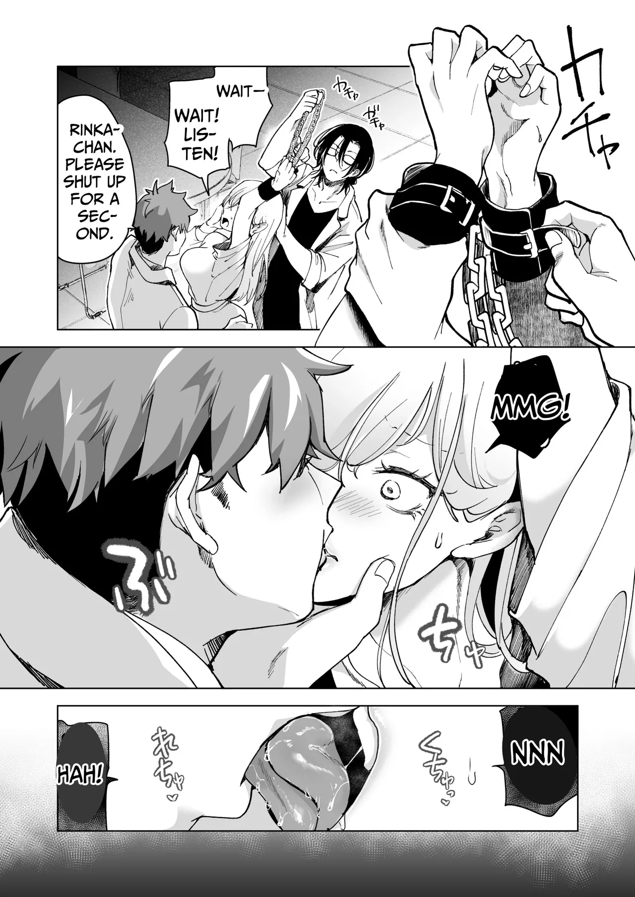 [Face Look Ponpon (Mogiri Ochigi)] Ai Gangu no Onna ~Tokumei Kaihatsu-bu no Otoko Futari ni Gangu ni Sarete Rinri ga Houkai~ | Turned into a Sex Toy?! Goodbye Morals!! Product Testing for the Secret R&D Department [English] [Kabedon] page 107 original parody - sole female rough translation hentai manga - read online free