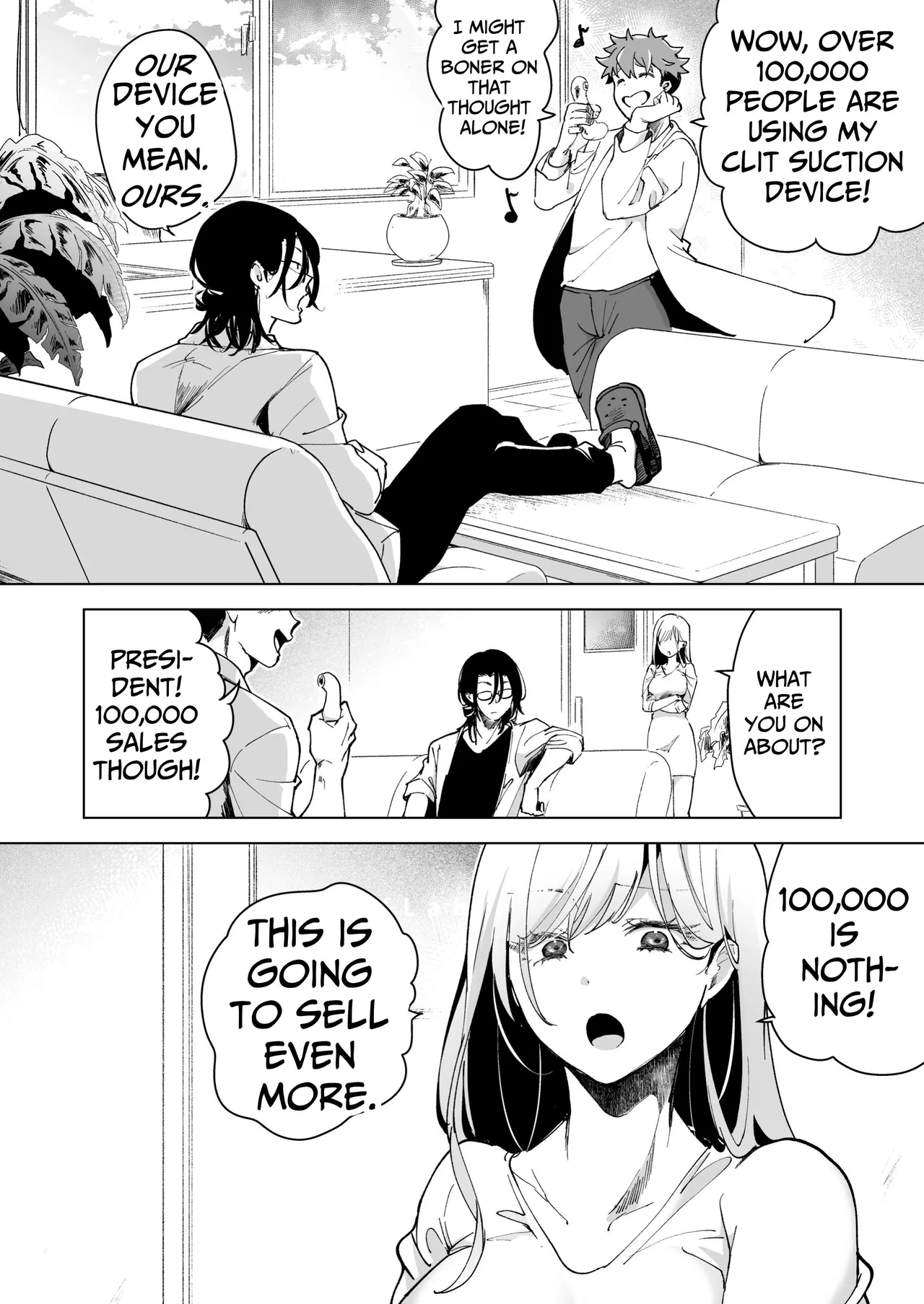 [Face Look Ponpon (Mogiri Ochigi)] Ai Gangu no Onna ~Tokumei Kaihatsu-bu no Otoko Futari ni Gangu ni Sarete Rinri ga Houkai~ | Turned into a Sex Toy?! Goodbye Morals!! Product Testing for the Secret R&D Department [English] [Kabedon] page 134 original parody - sole female rough translation hentai manga - read online free