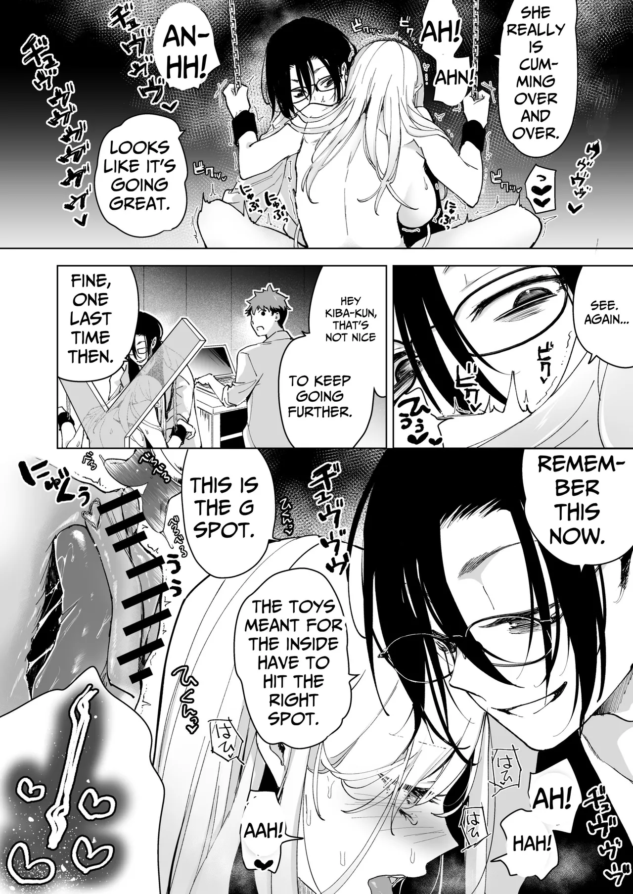 [Face Look Ponpon (Mogiri Ochigi)] Ai Gangu no Onna ~Tokumei Kaihatsu-bu no Otoko Futari ni Gangu ni Sarete Rinri ga Houkai~ | Turned into a Sex Toy?! Goodbye Morals!! Product Testing for the Secret R&D Department [English] [Kabedon] page 58 original parody - big breasts mmf threesome hentai manga - read online free