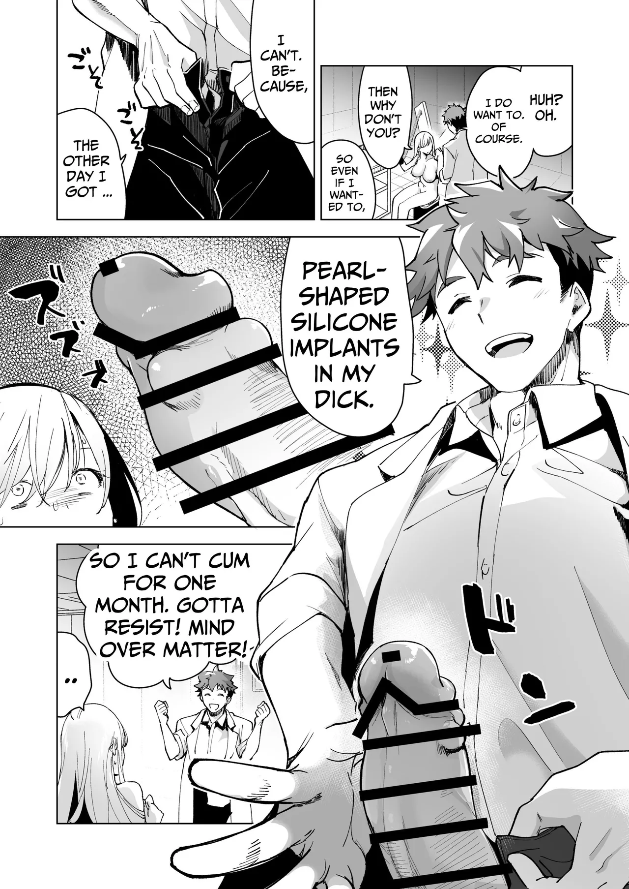 [Face Look Ponpon (Mogiri Ochigi)] Ai Gangu no Onna ~Tokumei Kaihatsu-bu no Otoko Futari ni Gangu ni Sarete Rinri ga Houkai~ | Turned into a Sex Toy?! Goodbye Morals!! Product Testing for the Secret R&D Department [English] [Kabedon] page 63 original parody - big breasts mmf threesome hentai manga - read online free