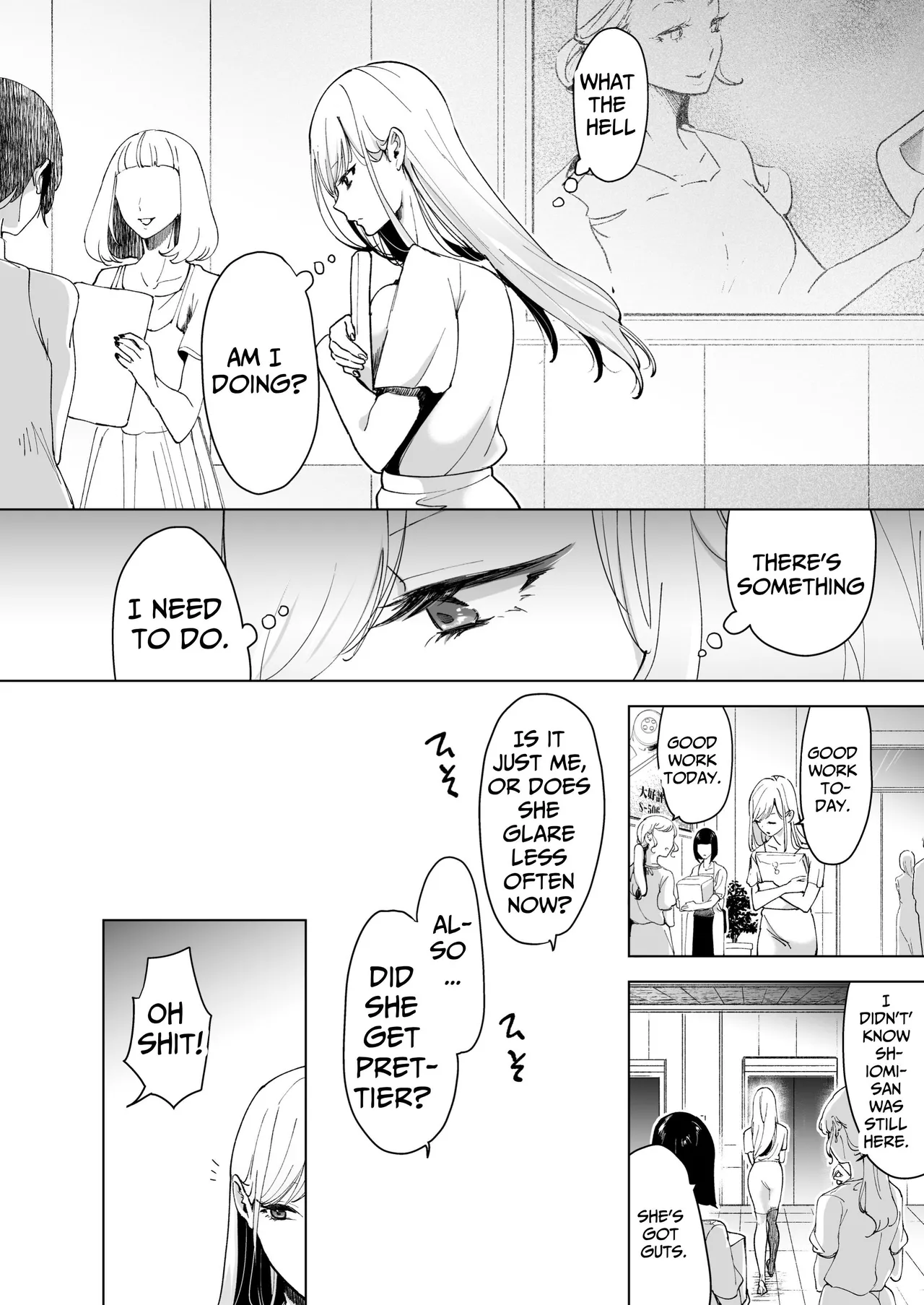 [Face Look Ponpon (Mogiri Ochigi)] Ai Gangu no Onna ~Tokumei Kaihatsu-bu no Otoko Futari ni Gangu ni Sarete Rinri ga Houkai~ | Turned into a Sex Toy?! Goodbye Morals!! Product Testing for the Secret R&D Department [English] [Kabedon] page 65 original parody - sole female rough translation hentai manga - read online free