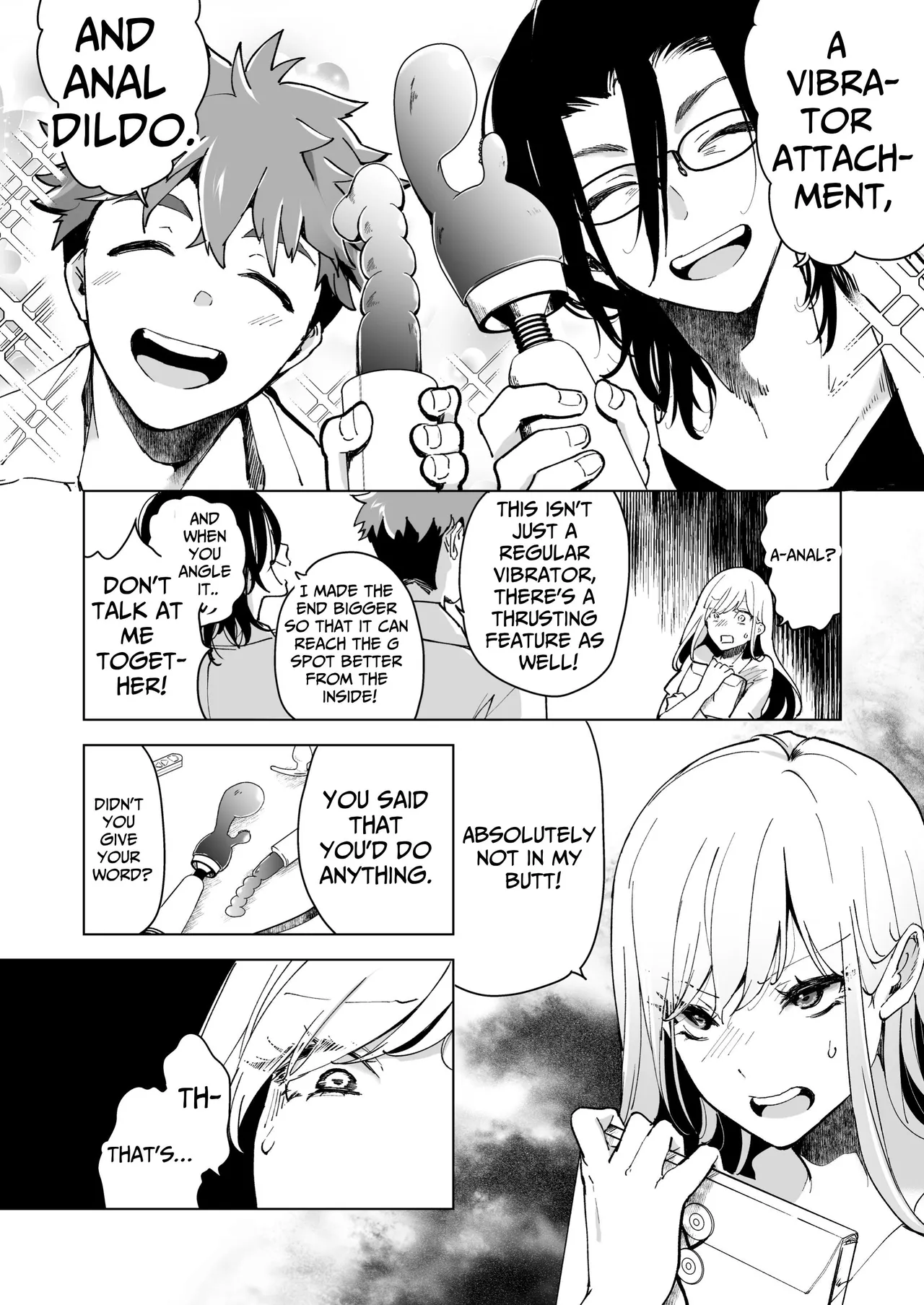[Face Look Ponpon (Mogiri Ochigi)] Ai Gangu no Onna ~Tokumei Kaihatsu-bu no Otoko Futari ni Gangu ni Sarete Rinri ga Houkai~ | Turned into a Sex Toy?! Goodbye Morals!! Product Testing for the Secret R&D Department [English] [Kabedon] page 68 original parody - sole female rough translation hentai manga - read online free