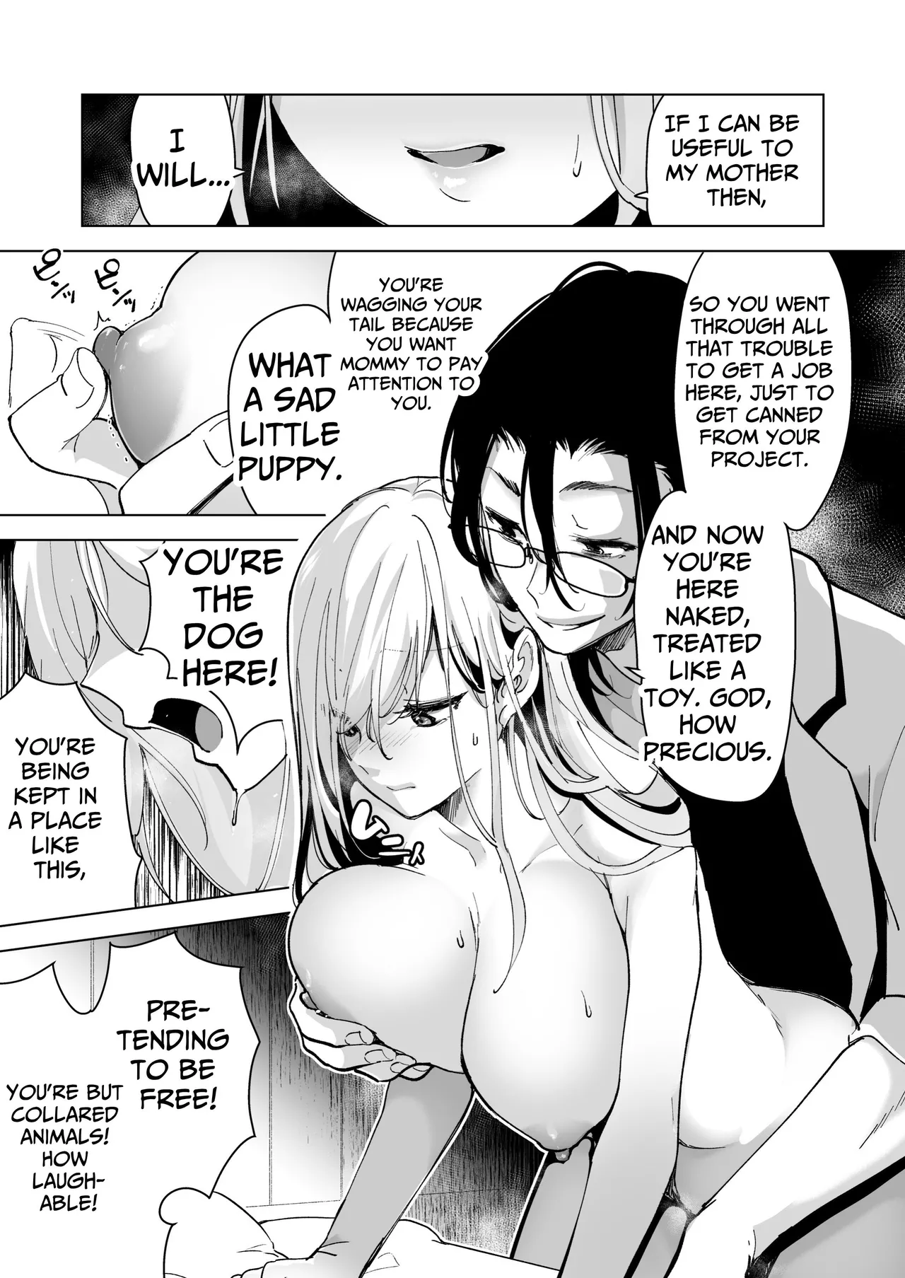 [Face Look Ponpon (Mogiri Ochigi)] Ai Gangu no Onna ~Tokumei Kaihatsu-bu no Otoko Futari ni Gangu ni Sarete Rinri ga Houkai~ | Turned into a Sex Toy?! Goodbye Morals!! Product Testing for the Secret R&D Department [English] [Kabedon] page 83 original parody - sole female rough translation hentai manga - read online free
