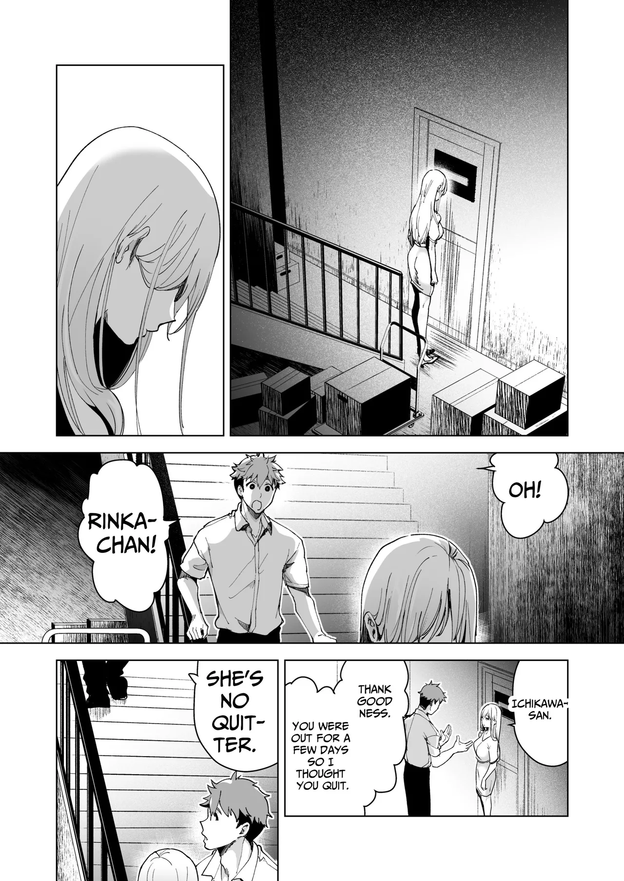 [Face Look Ponpon (Mogiri Ochigi)] Ai Gangu no Onna ~Tokumei Kaihatsu-bu no Otoko Futari ni Gangu ni Sarete Rinri ga Houkai~ | Turned into a Sex Toy?! Goodbye Morals!! Product Testing for the Secret R&D Department [English] [Kabedon] page 89 original parody - big breasts mmf threesome hentai manga - read online free
