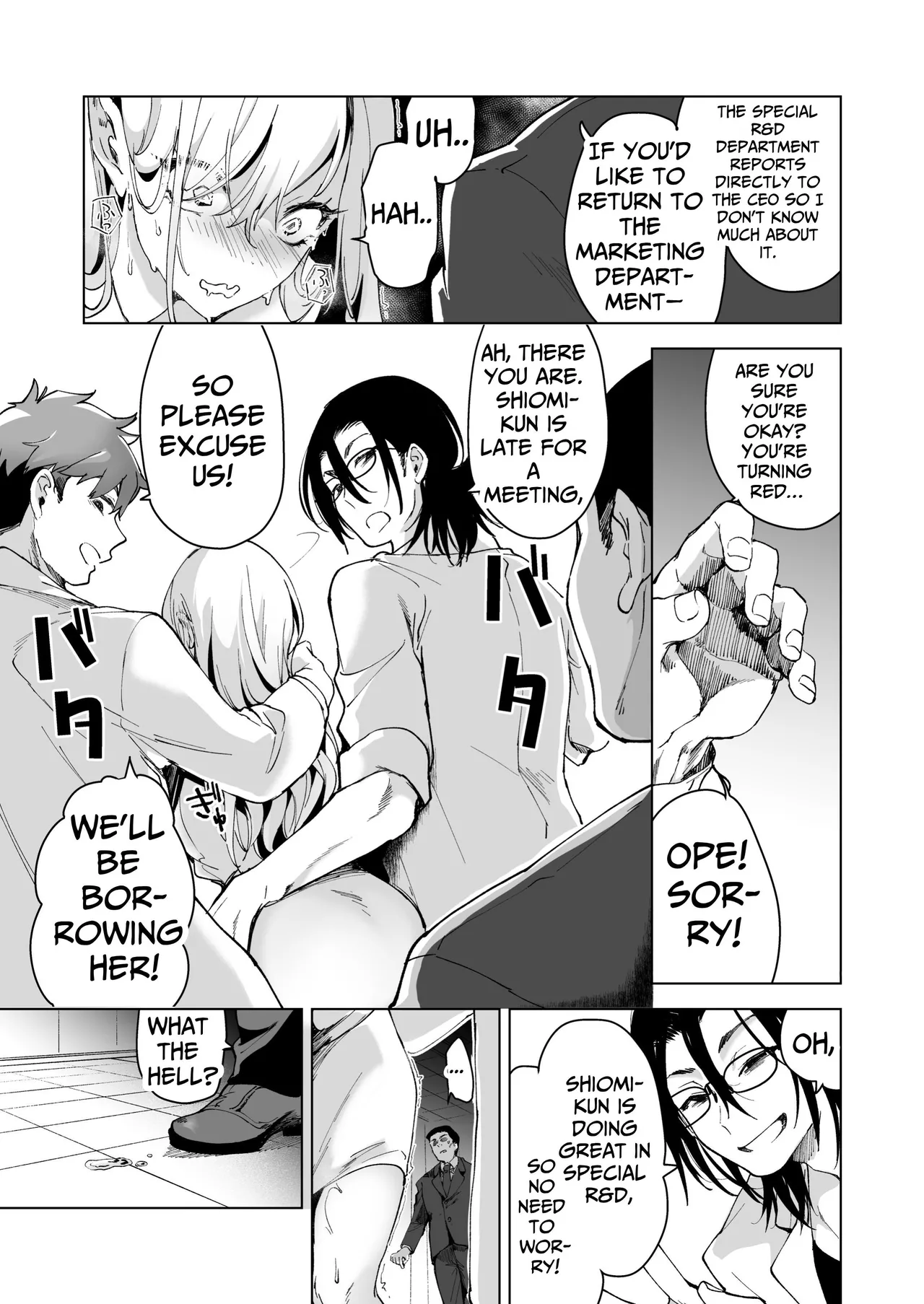 [Face Look Ponpon (Mogiri Ochigi)] Ai Gangu no Onna ~Tokumei Kaihatsu-bu no Otoko Futari ni Gangu ni Sarete Rinri ga Houkai~ | Turned into a Sex Toy?! Goodbye Morals!! Product Testing for the Secret R&D Department [English] [Kabedon] page 94 original parody - sole female rough translation hentai manga - read online free