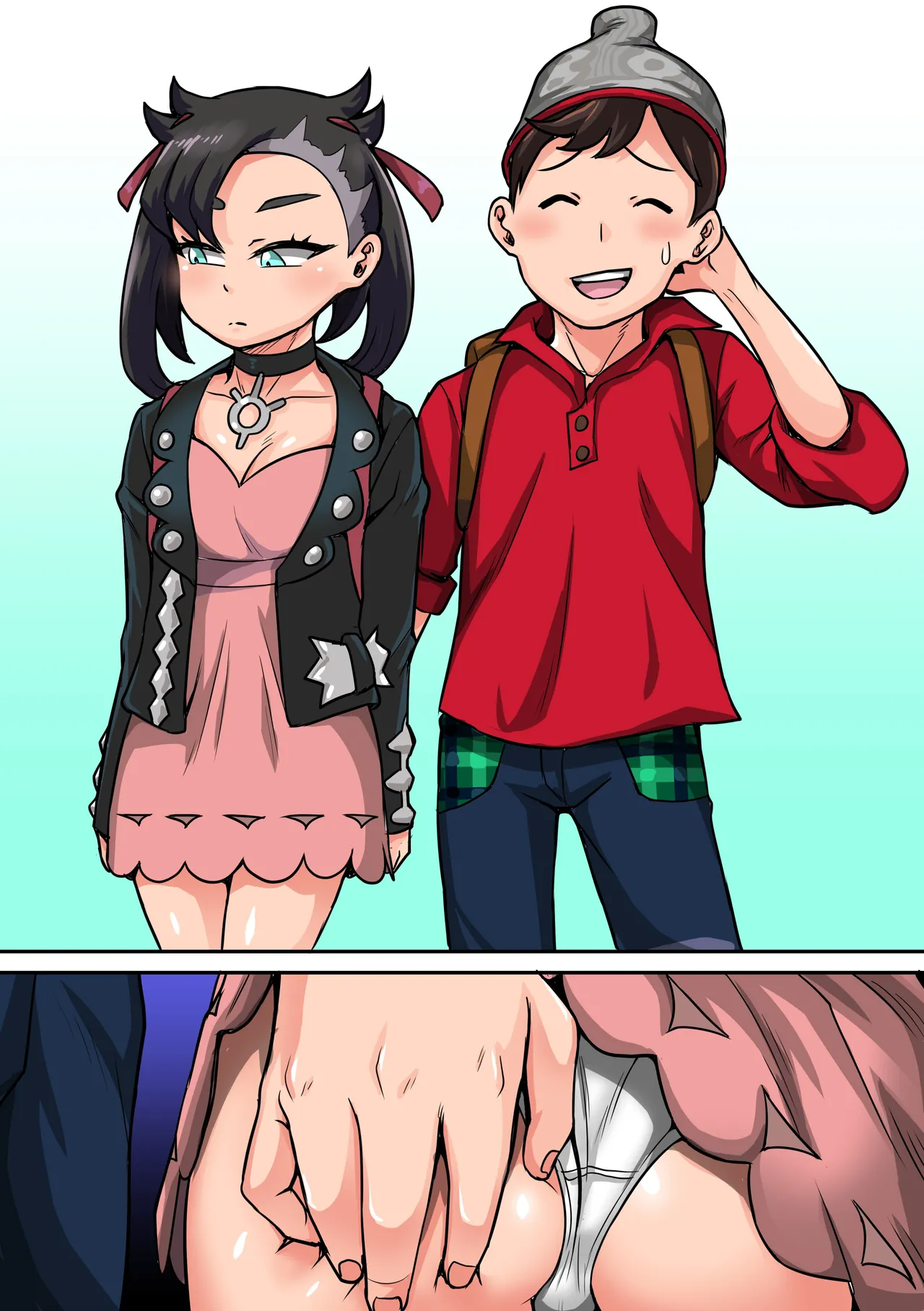 Pokémon Sword and Shield Rakugaki page 17 featuring victor pokemon parody - full color pantyhose hentai manga - read online free