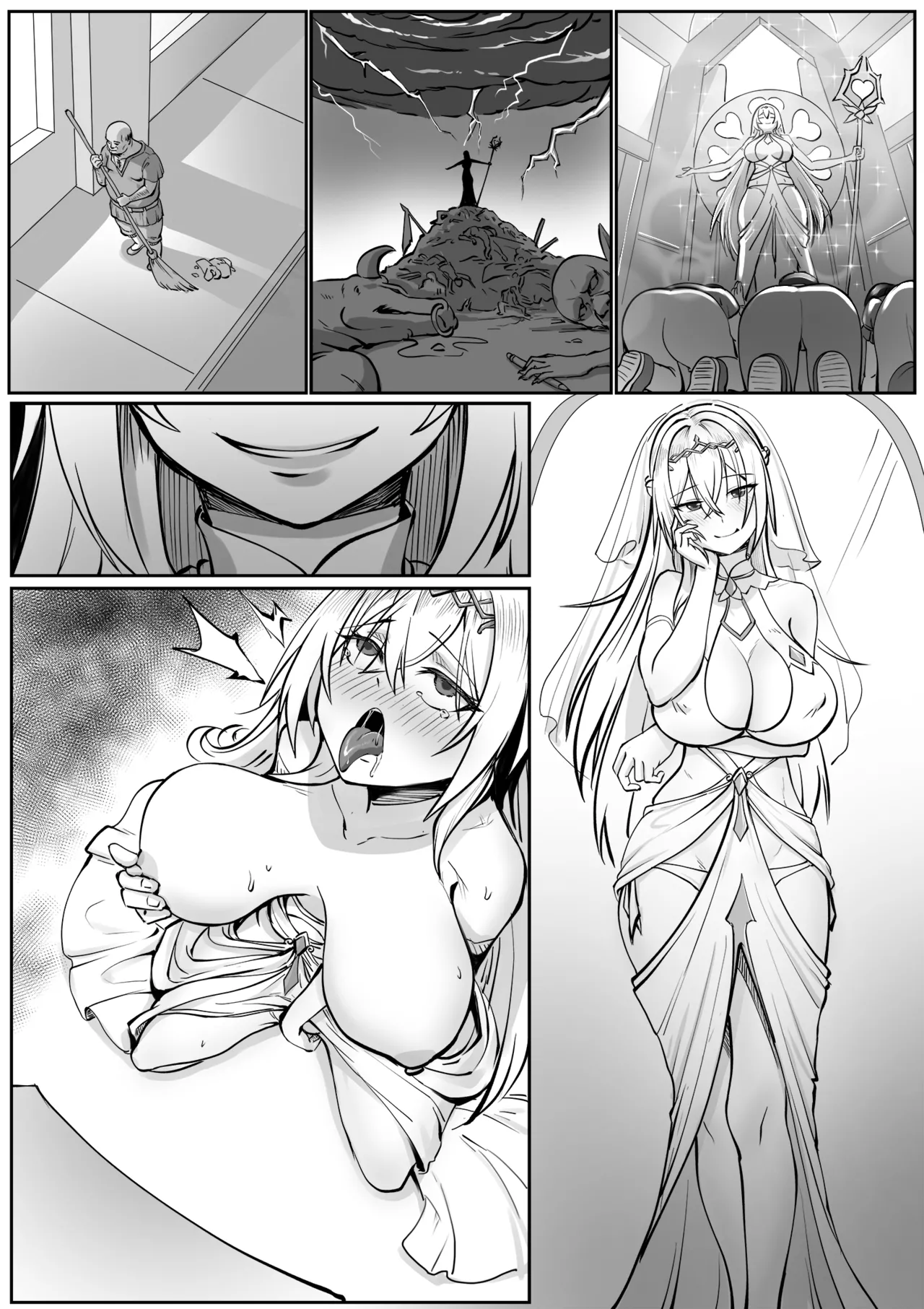 Seijo no Kenshin page 19 original parody - gender bender hentai manga - read online free