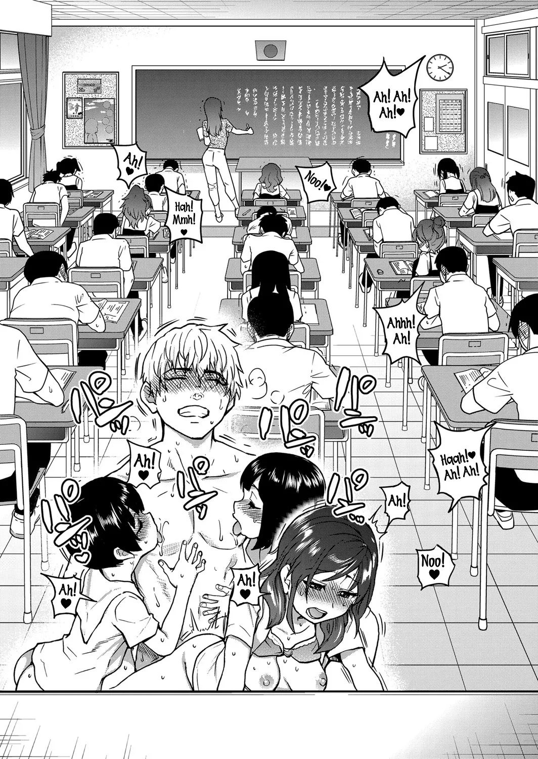 Koko Kara Saki wa Sex Desu!! (Boku no Seieki de Honpuku Kaiyu!!) Ch. 1-10 [English] page 111 - full censorship big penis hentai manga - read online free