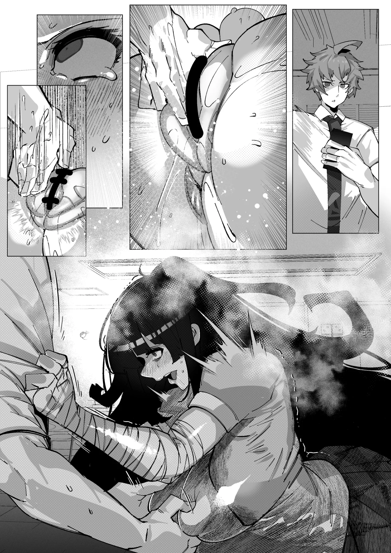 Mioboe ga Aru Kakkou no Onnanoko ga Hamerareru dake no Hanashi page 11 original parody - big breasts ahegao hentai manga - read online free