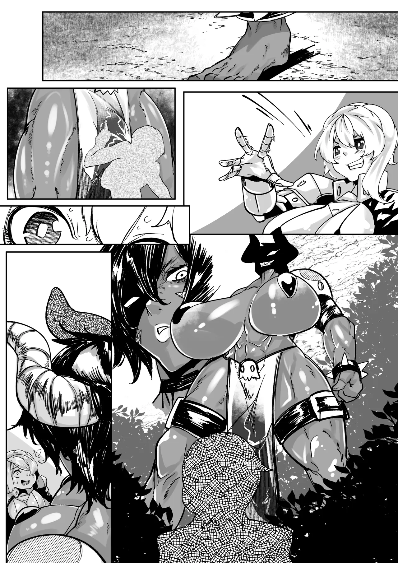 Boukensha-chan to Monster Girl page 14 original parody - big breasts dark skin hentai manga - read online free