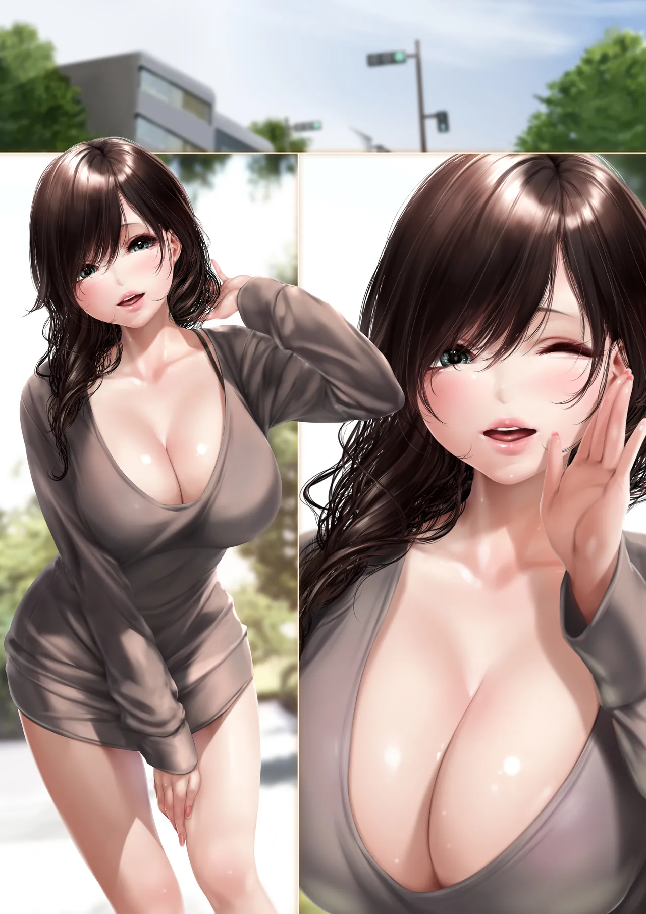Machi de Deatta Onee-san wa Gakusei Jidai no Senpai de page 308 original parody - sole female sole male hentai manga - read online free