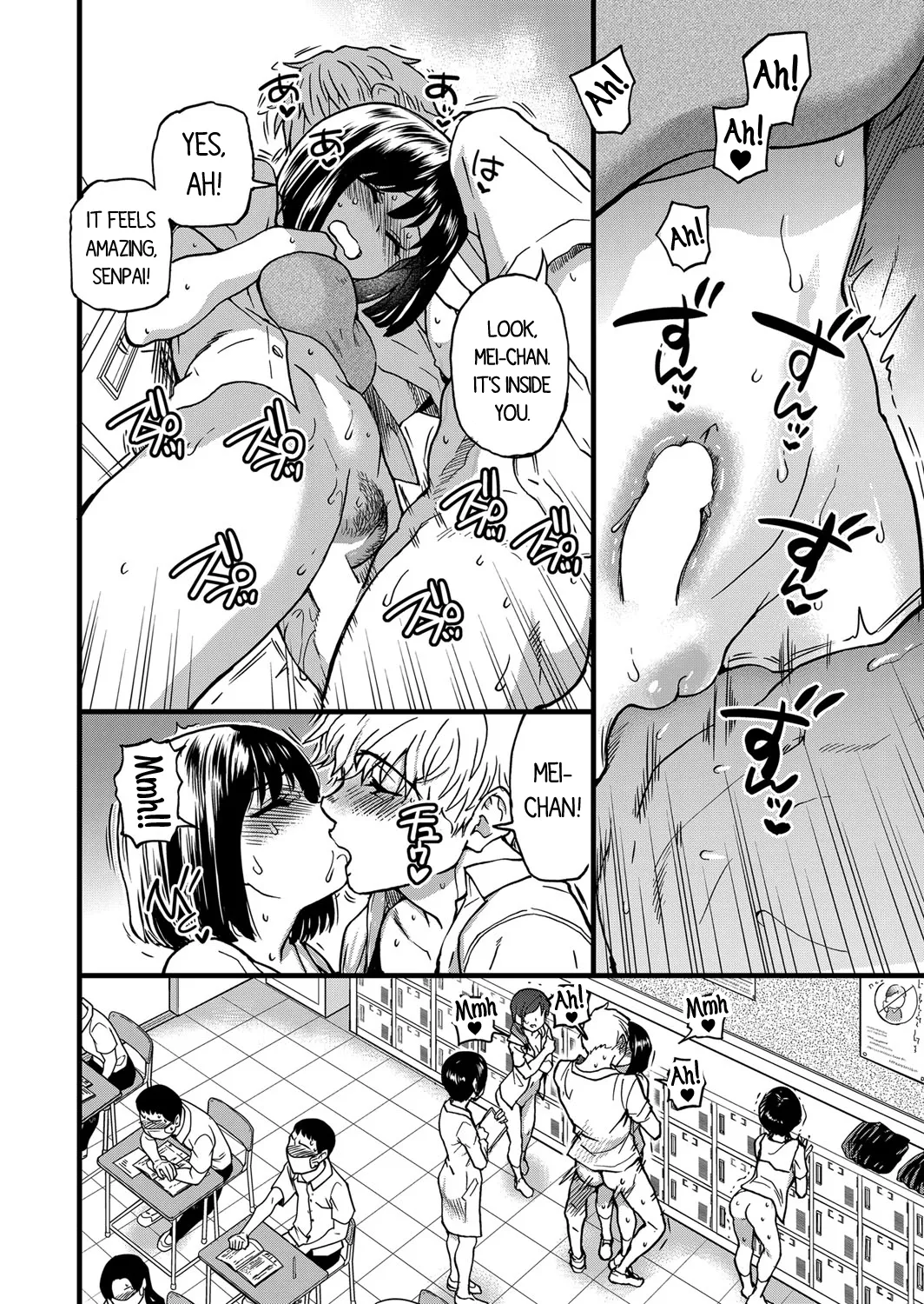 [Shiwasu no Okina] Koko Kara Saki wa Sex Desu!! (Boku no Seieki de Honpuku Kaiyu!!) Ch. 1-10 [English] page 116 - milf kissing hentai manga - read online free