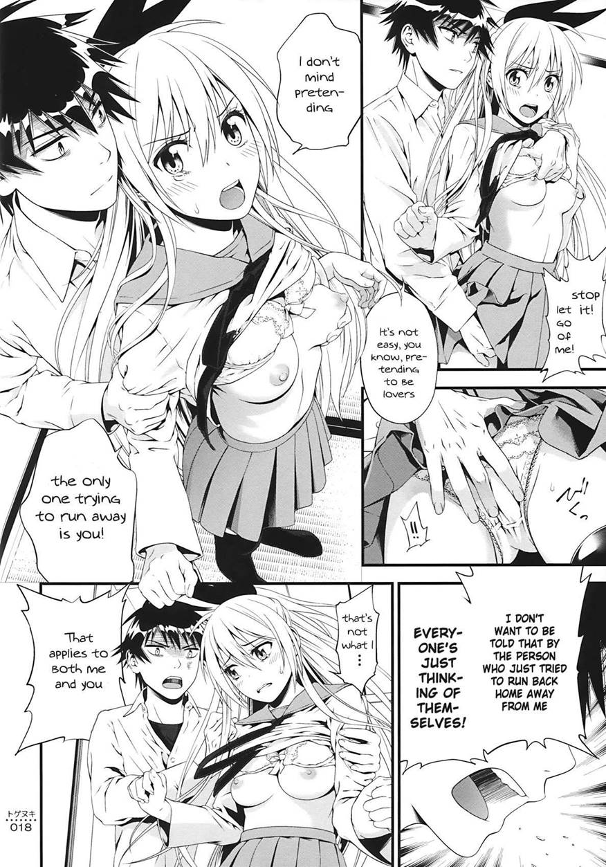 Togenuki page 15 featuring chitoge kirisaki nisekoi parody - schoolboy uniform schoolgirl uniform hentai manga - read online free