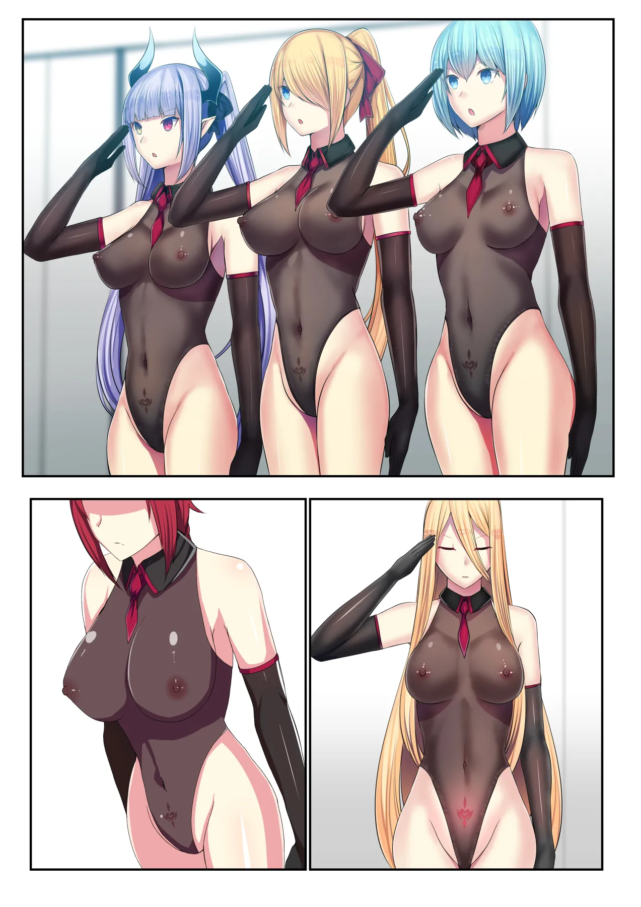 Senki Bad End Gaiden Sennou Haiboku shita Heroine no Matsuro- page 154 original parody - multi-work series blowjob hentai manga - read online free