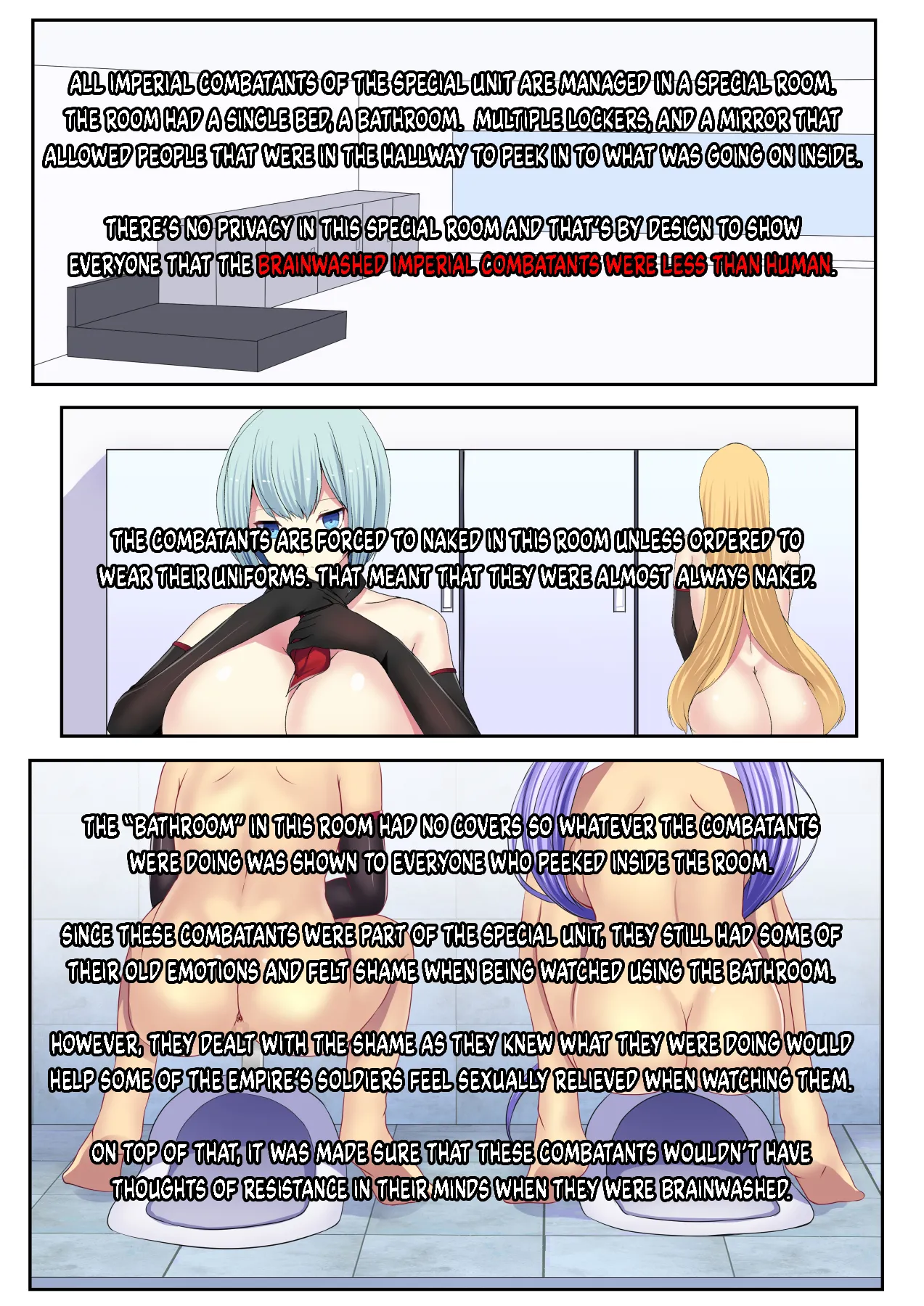 Senki Bad End Gaiden Sennou Haiboku shita Heroine no Matsuro- page 17 original parody - multi-work series blowjob hentai manga - read online free