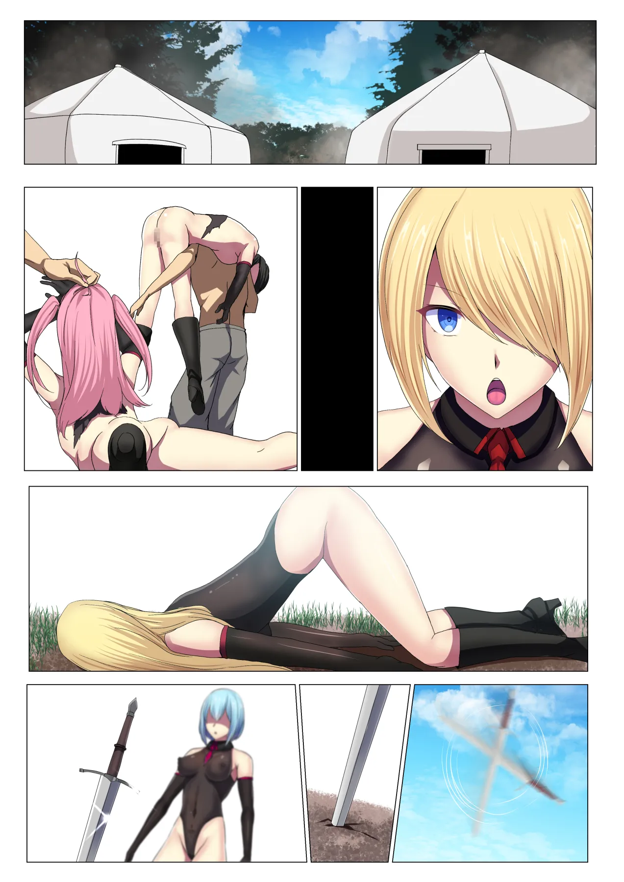 Senki Bad End Gaiden Sennou Haiboku shita Heroine no Matsuro- page 172 original parody - piercing pregnant hentai manga - read online free