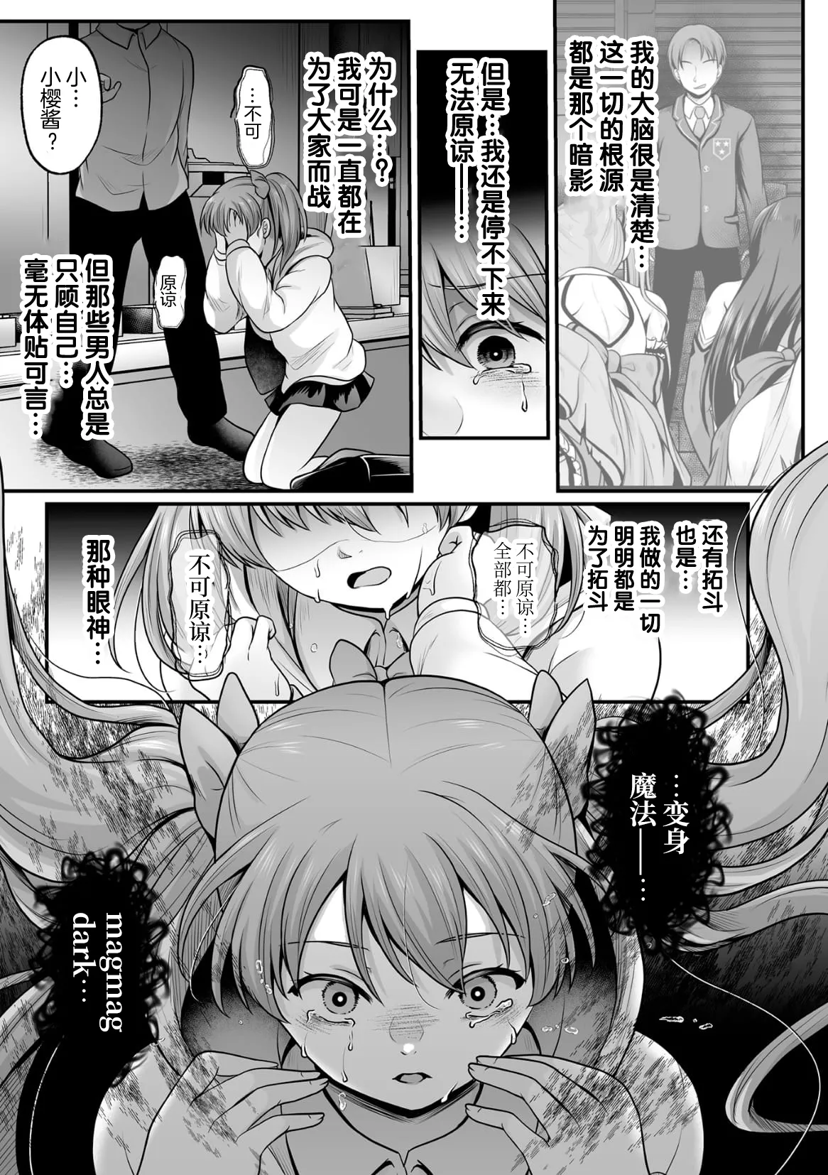 [Denpa Yukkuri] Mahou Shoujo MagiPure ~NTR Choukyou ni Ochiru W Mahou Shoujo~ THE COMIC Ch. 1-9 [Chinese] [逃亡者×真不可视汉化组] [Digital] page 213 - corruption pregnant hentai manga - read online free