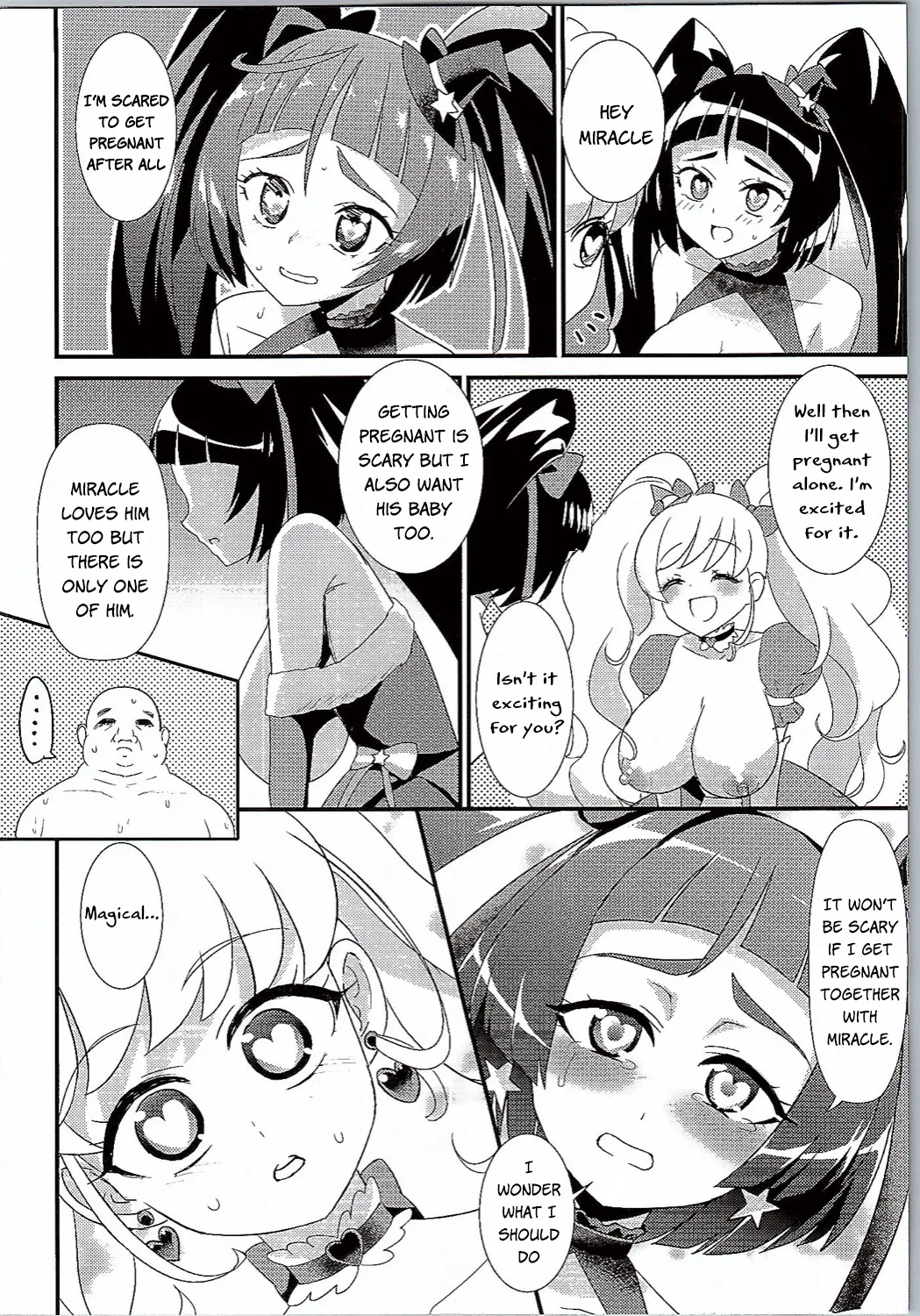 Mahou no Jumon de Datsu☆Doutei | Losing Virginity with a Magic Spell page 19 featuring cure miracle maho girls precure parody - big breasts pregnant hentai manga - read online free