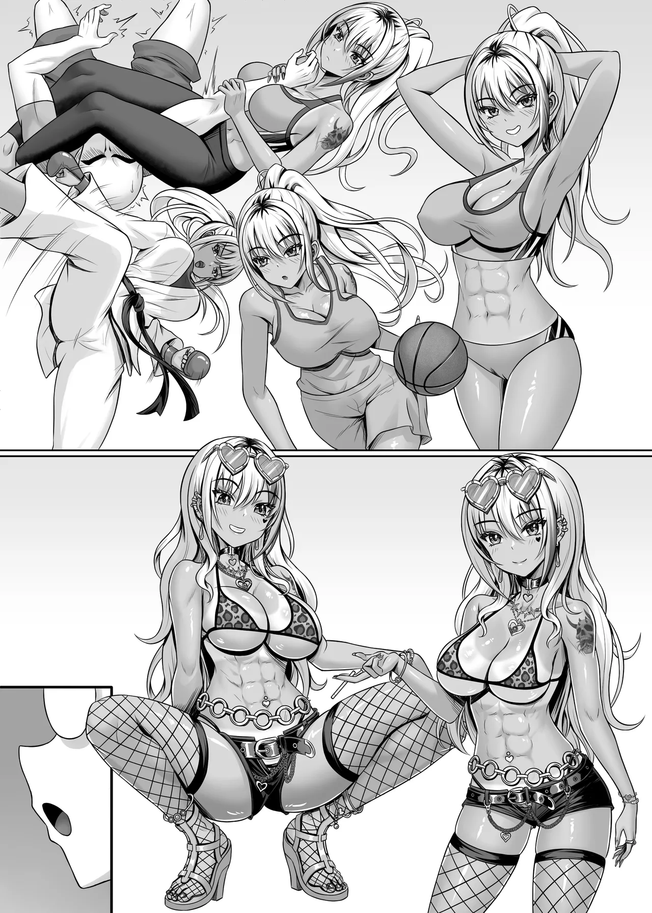 Class no Kuro Gal to Pakopako page 47 original parody - piercing group hentai manga - read online free