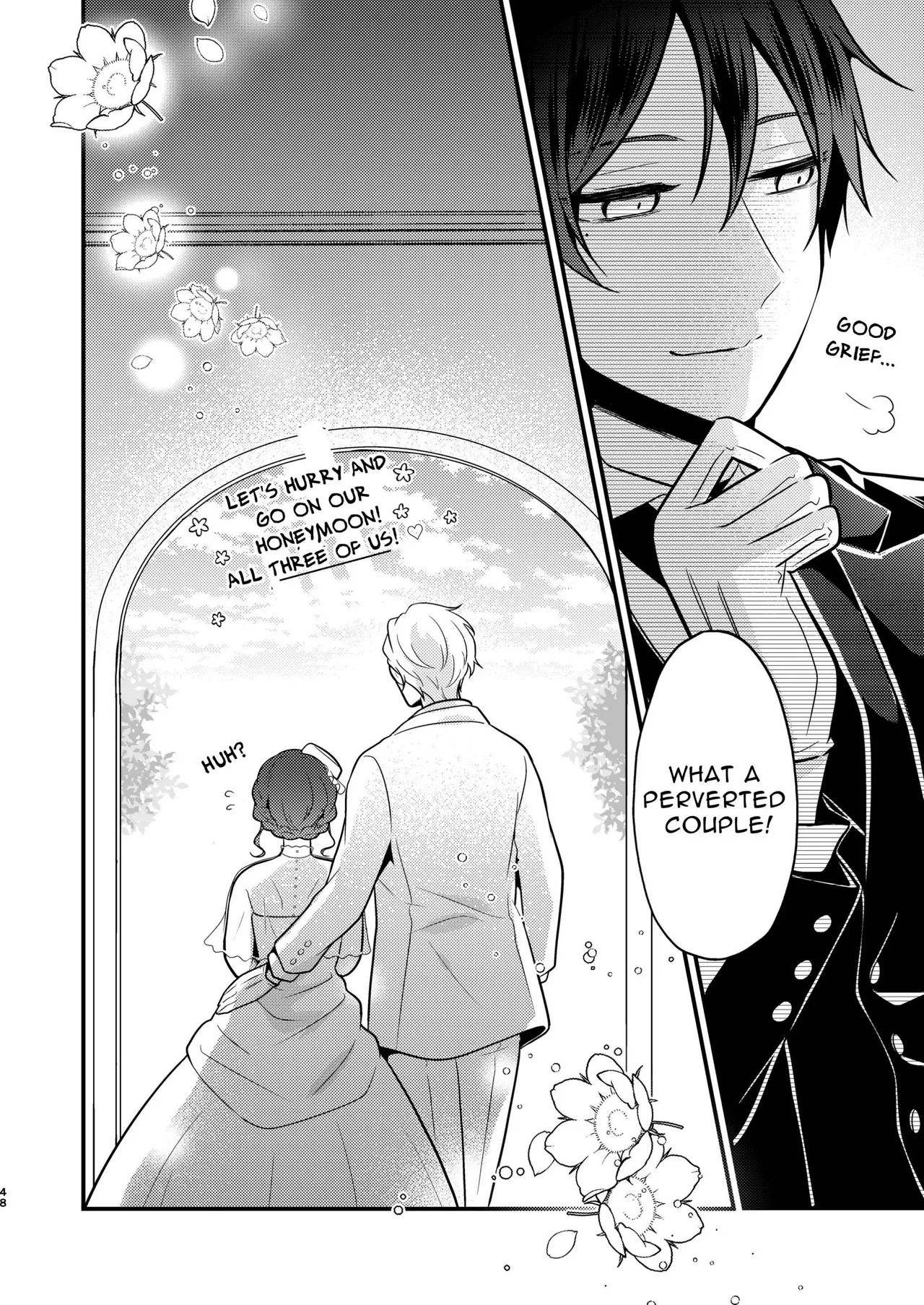 Tensei-saki no Fiancé wa NTR Zokusei Mochi deshita page 48 original parody - big breasts mmf threesome hentai manga - read online free