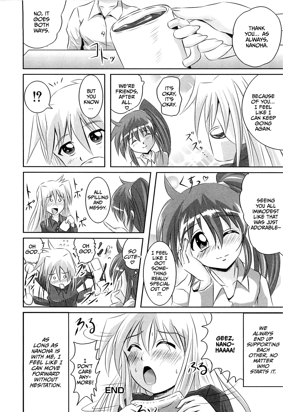 Onayami Kaiketsu no Fureai Nano page 16 featuring nanoha takamachi mahou shoujo lyrical nanoha parody - hairy yuri hentai manga - read online free