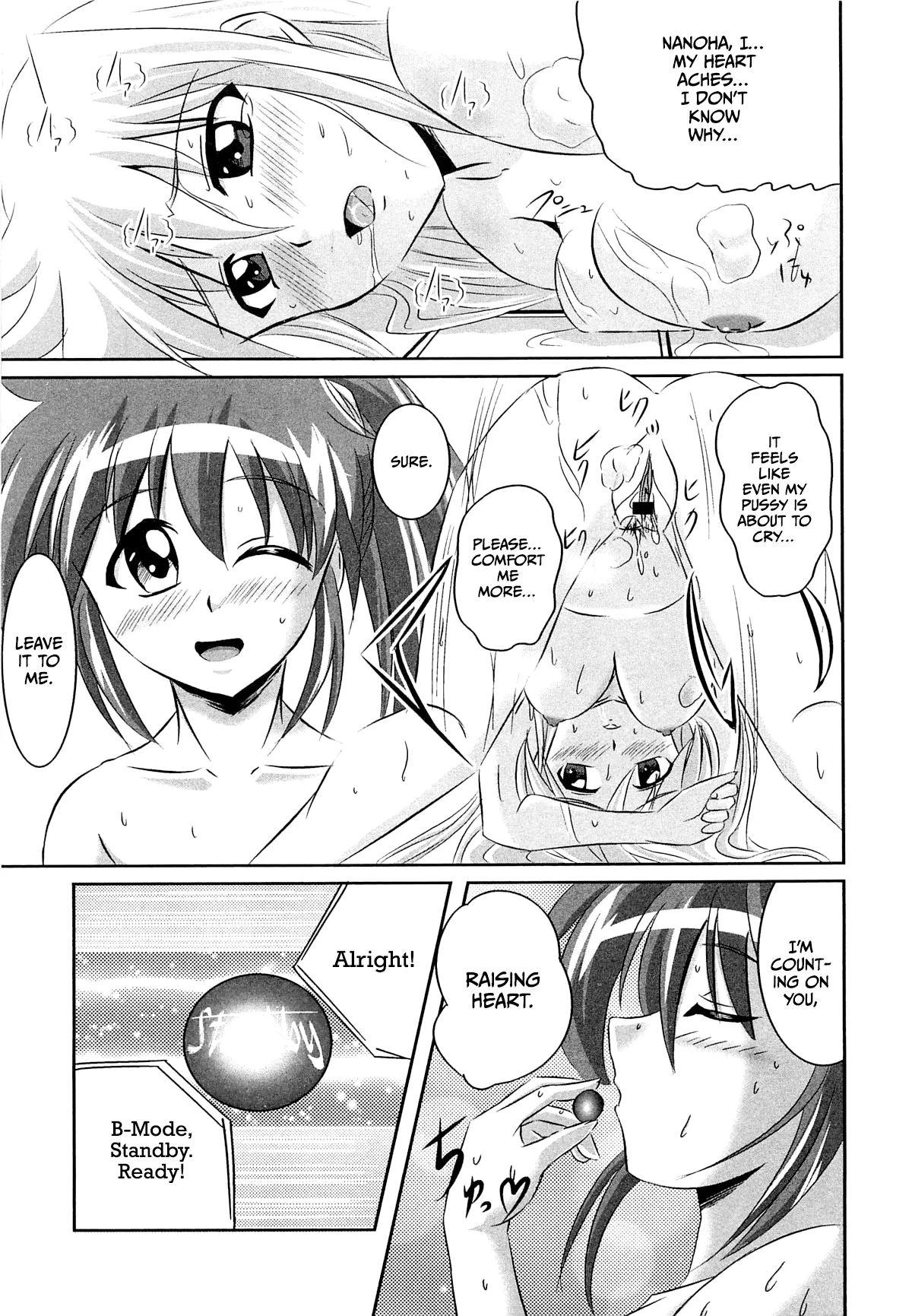 Onayami Kaiketsu no Fureai Nano page 9 featuring nanoha takamachi mahou shoujo lyrical nanoha parody - hairy yuri hentai manga - read online free